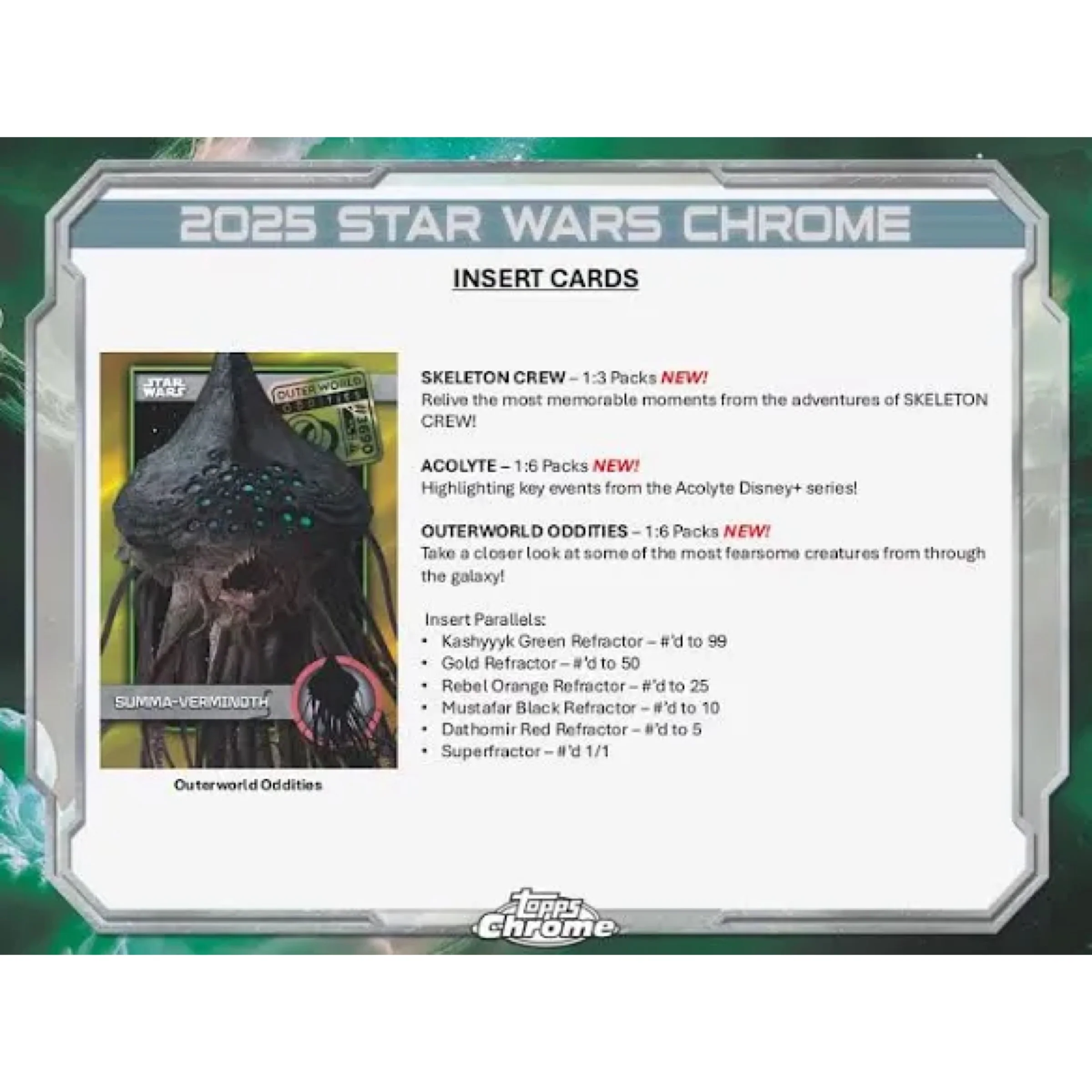 2025 Topps Star Wars Chrome Hobby Box - Image 3