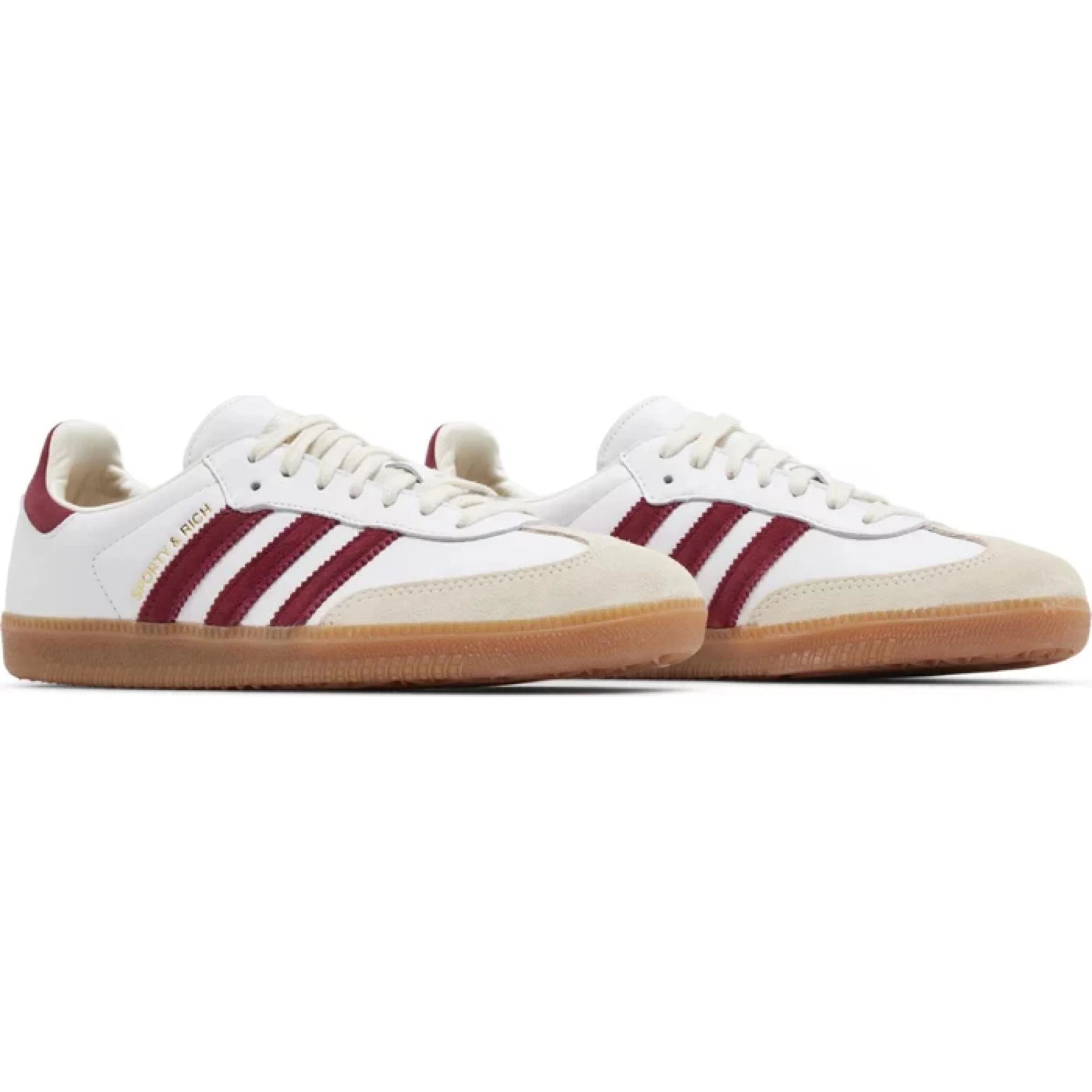 Adidas Samba Sporty & Rich 'White Collegiate Burgundy' - Image 5