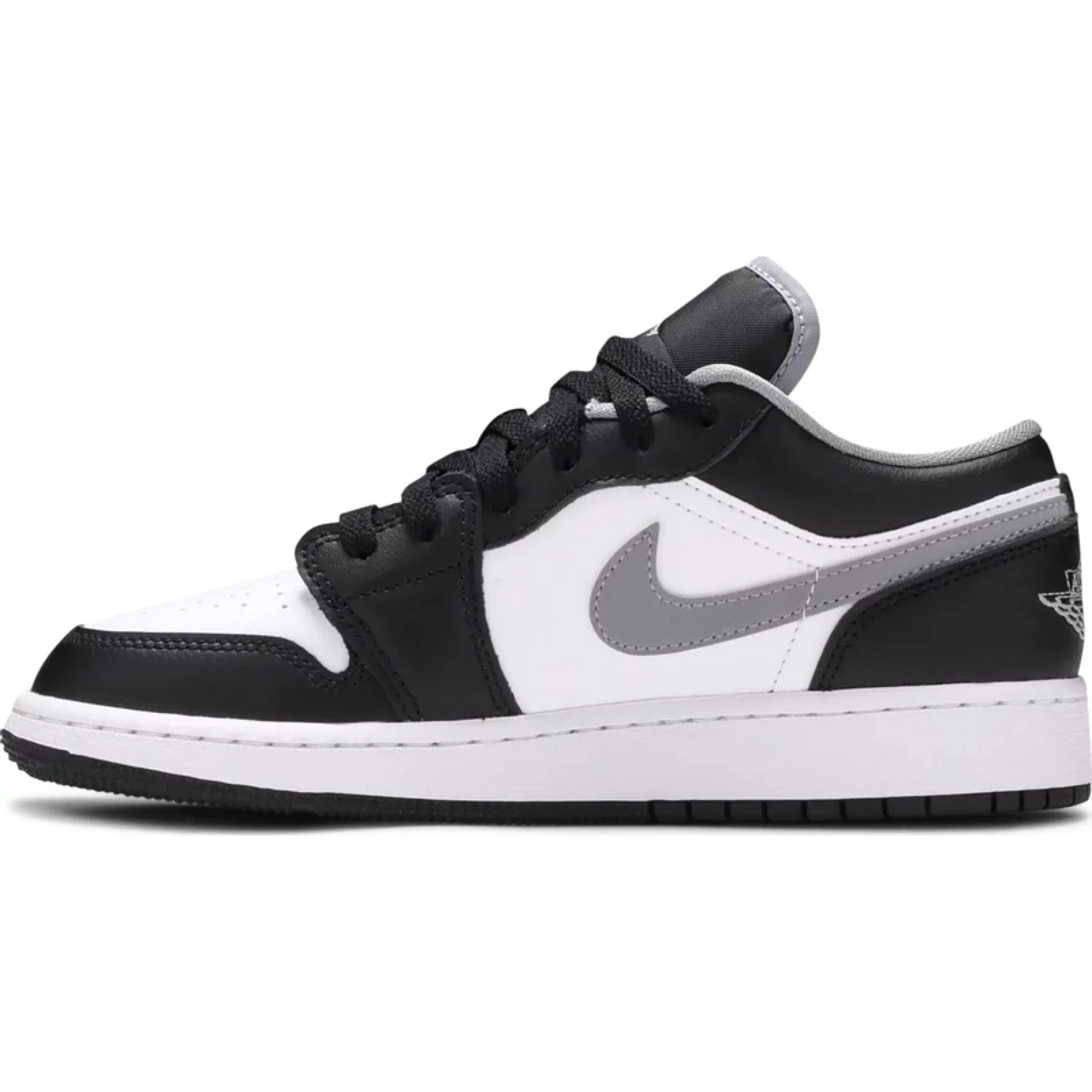 Air Jordan 1 Low 'Black White Grey' (GS) - Image 2