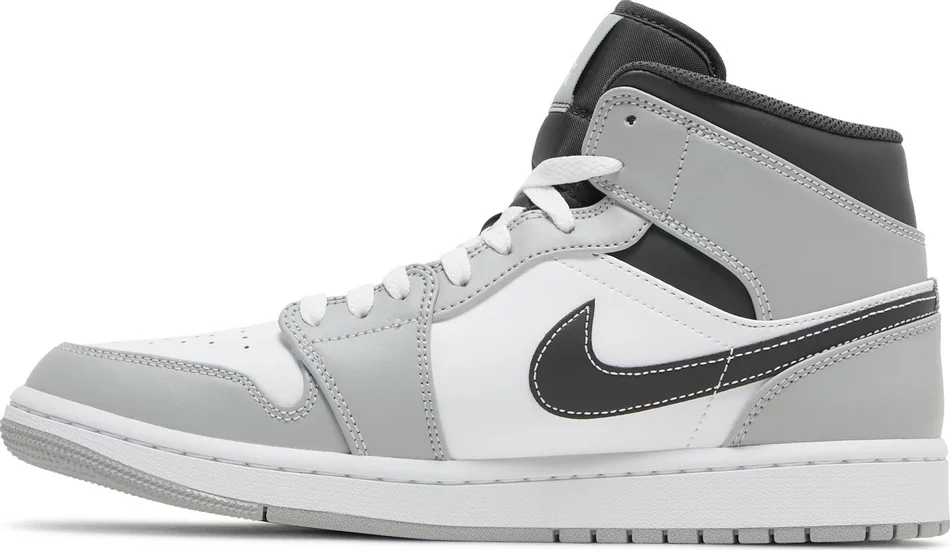 Air Jordan 1 Mid 'Light Smoke Grey Anthracite' - Image 2