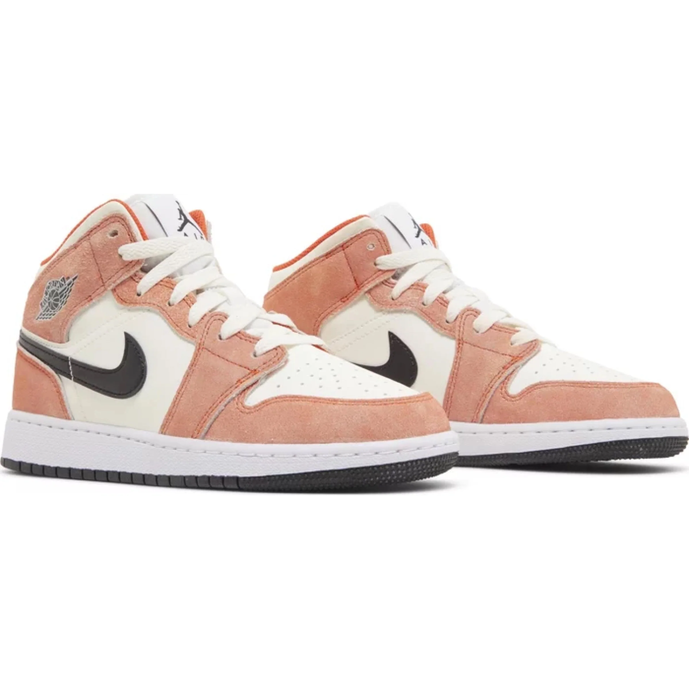 Air Jordan 1 Mid SE 'Orange Suede' (GS) - Image 5