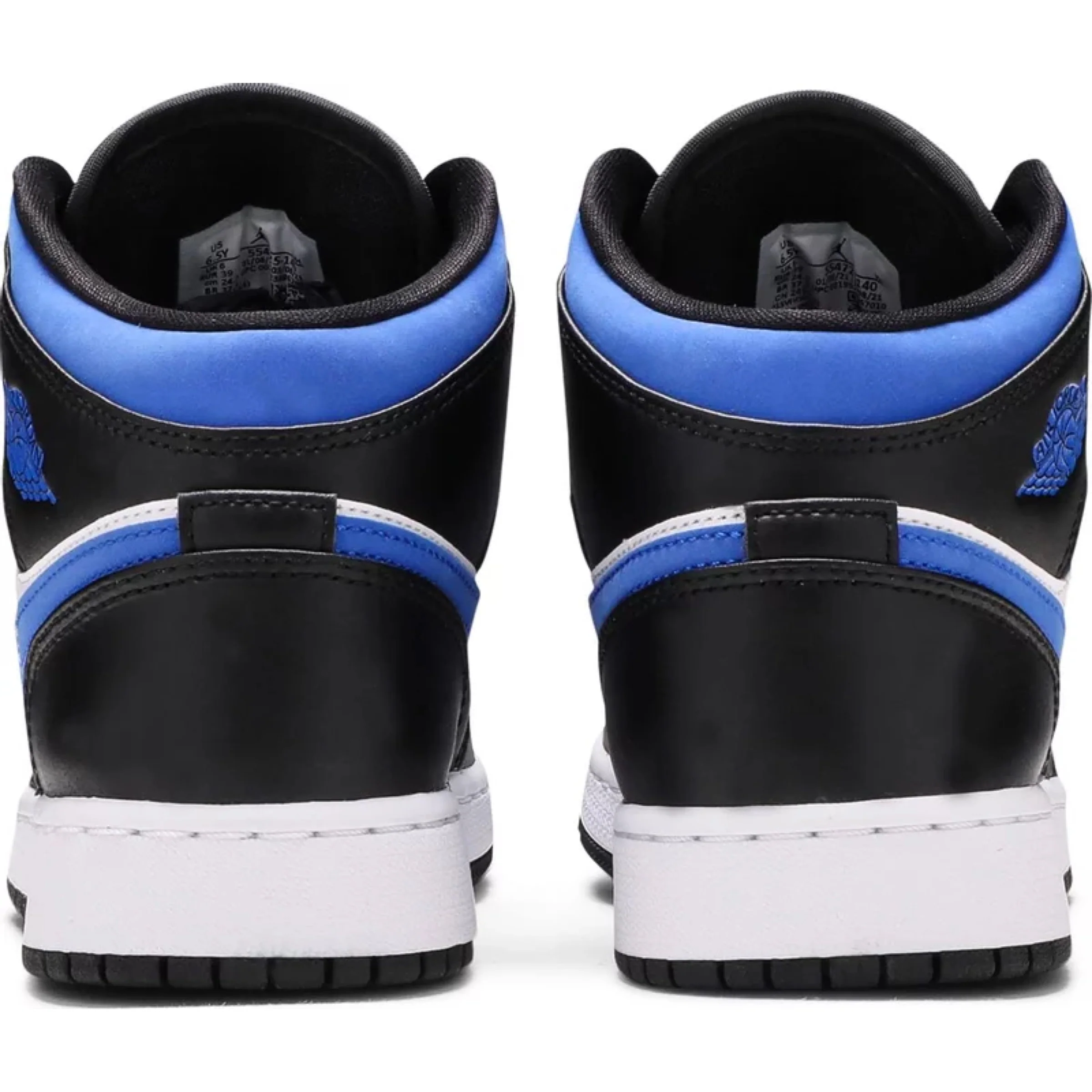 Air Jordan 1 Mid 'White Black Racer Blue' (GS) - Image 4