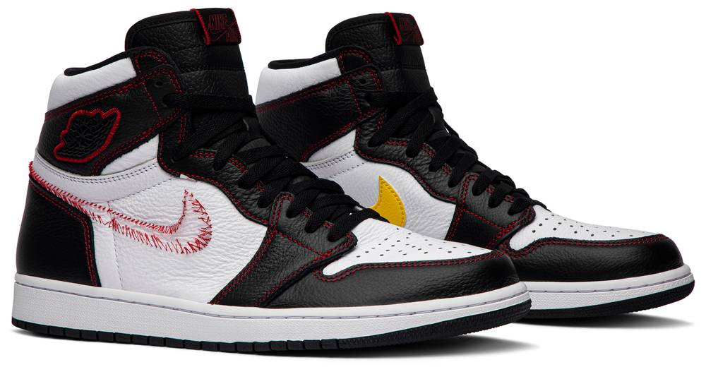 Air Jordan 1 Retro High 'Defiant White Black Gym Red' - Image 8