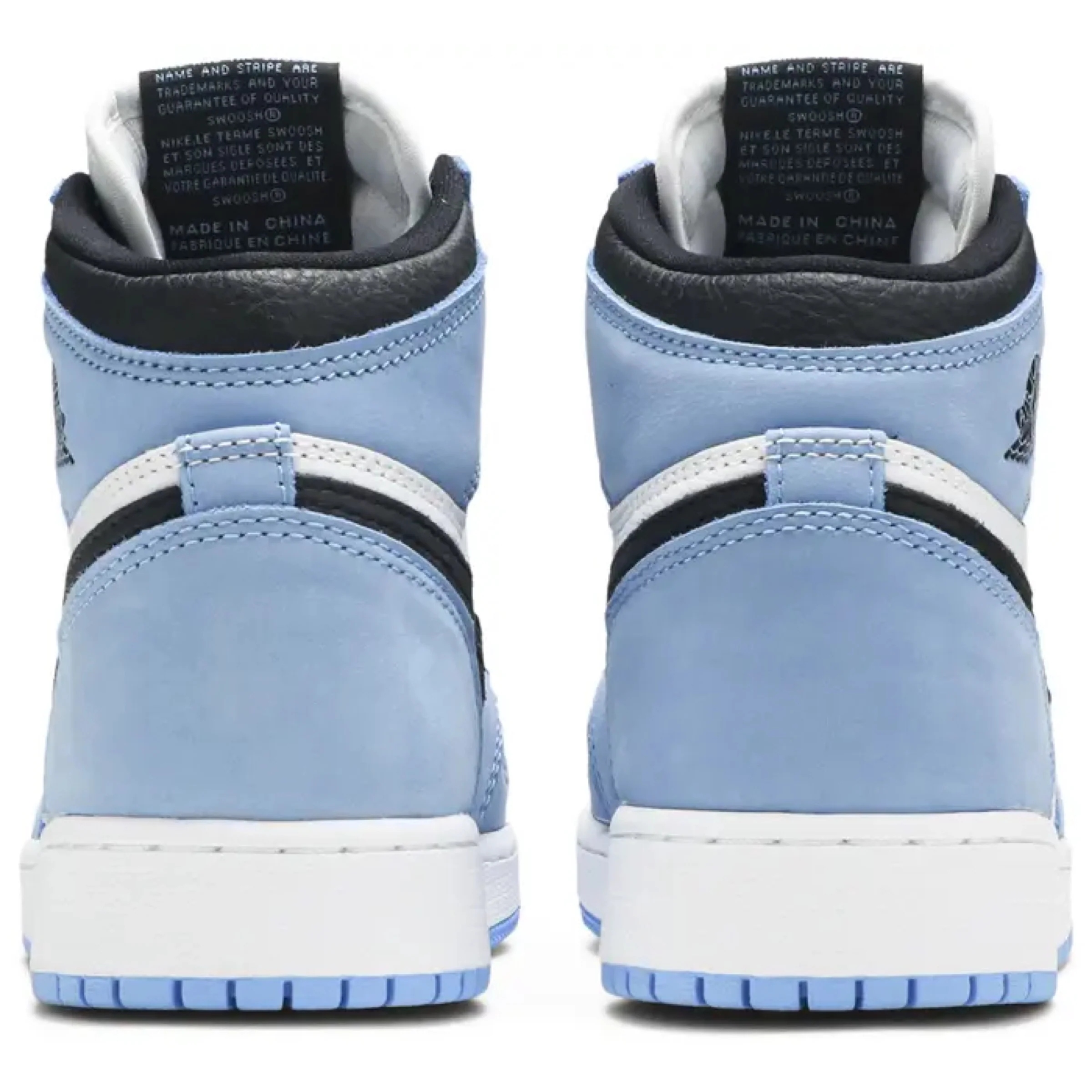 Air Jordan 1 Retro High 'White University Blue Black' (GS) - Image 4
