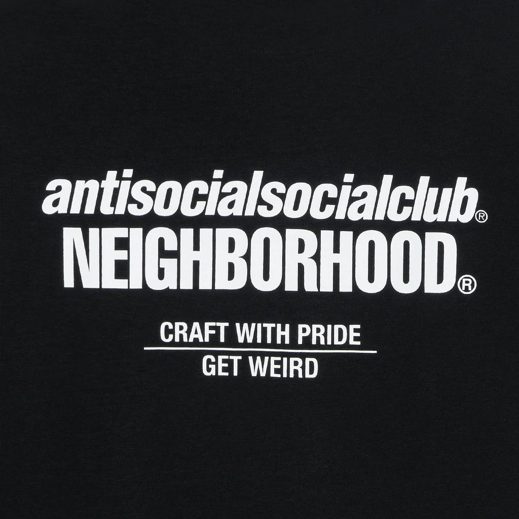 ASSC x Neighborhood Cambered Tee - Black - Image 4