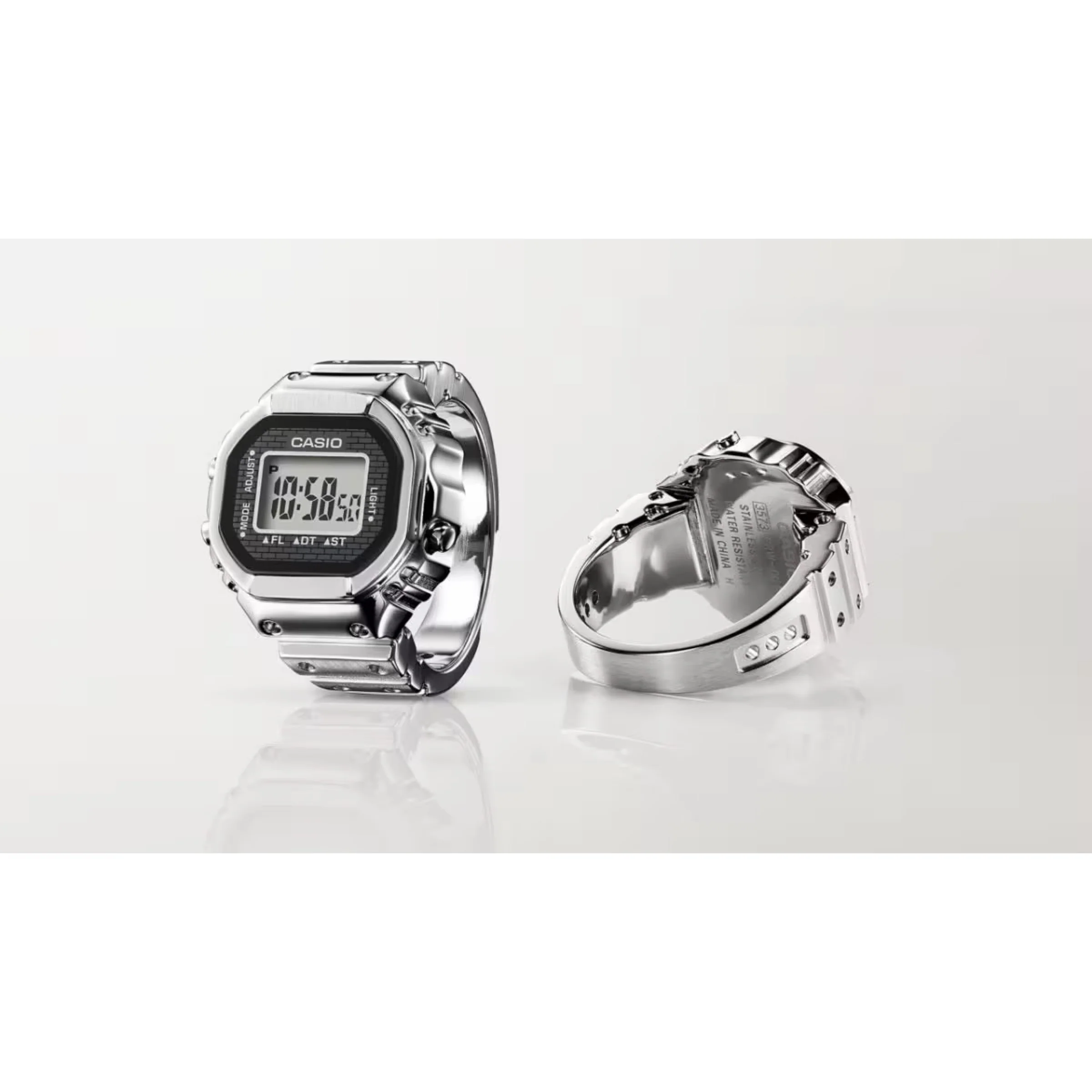 Casio 50th Anniversary Ring Watch - Silver - Image 4