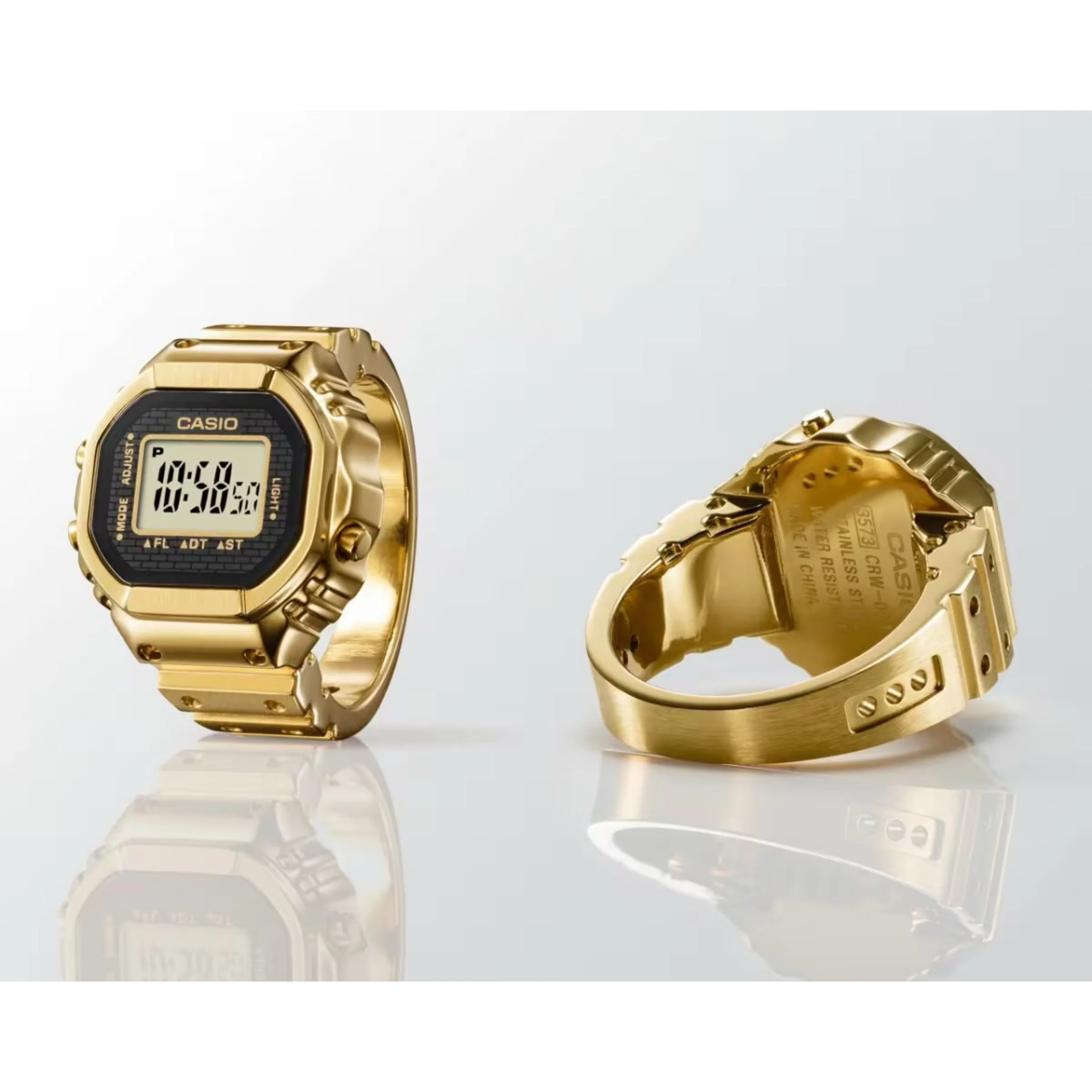 Casio 50th Anniversary Ring Watch - Gold - Image 2