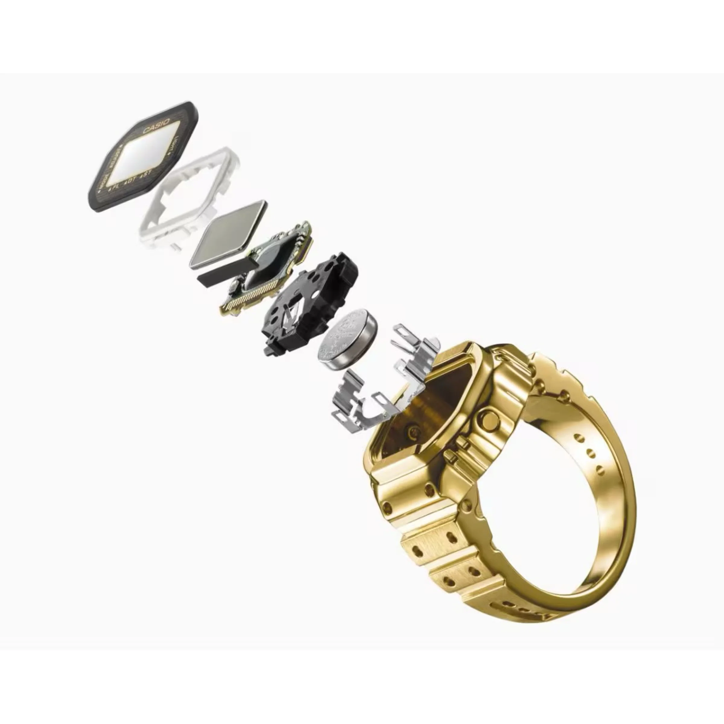 Casio 50th Anniversary Ring Watch - Gold - Image 3