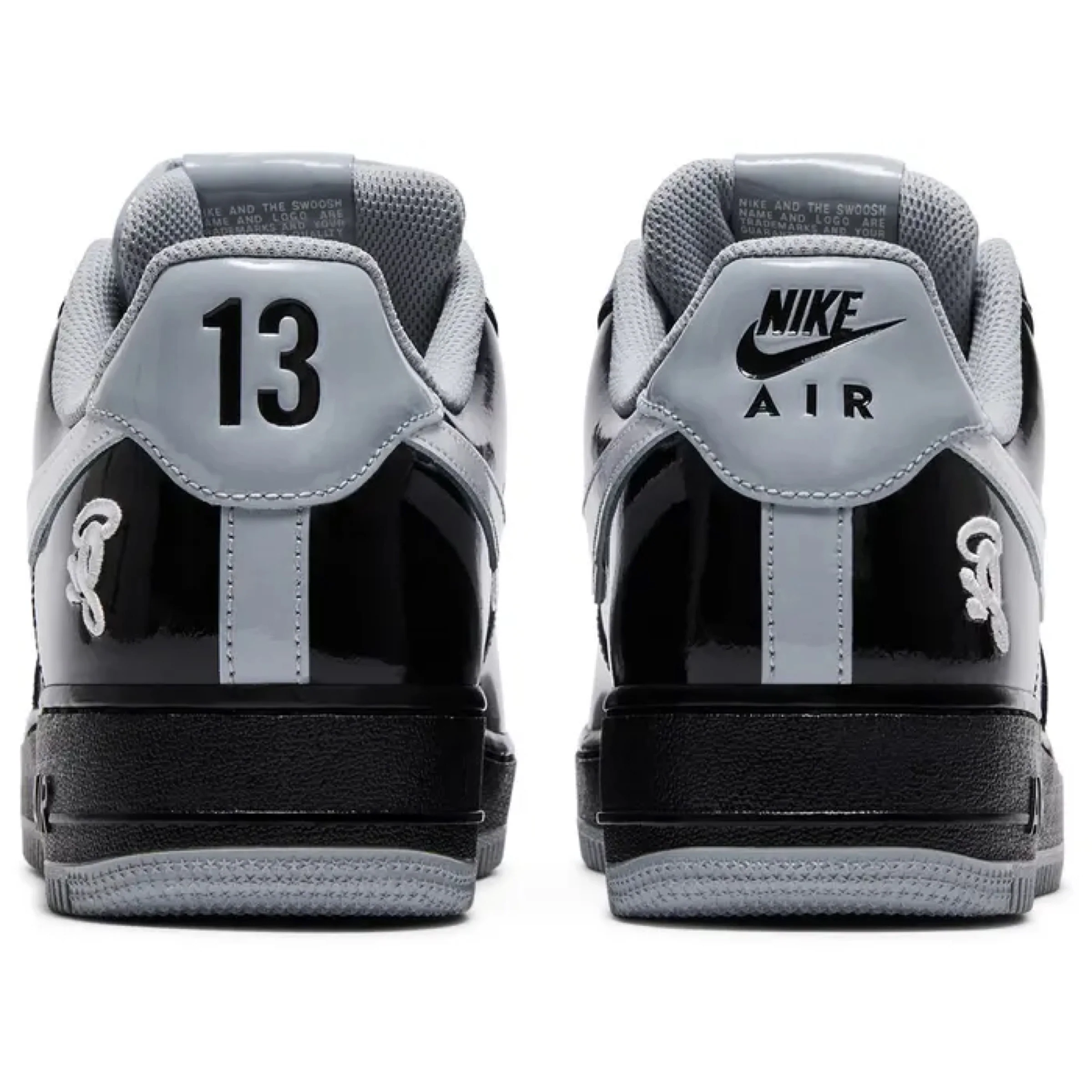 Central Cee Syna x Nike Air Force 1 Low 'Black White Smoke Grey' - Image 4