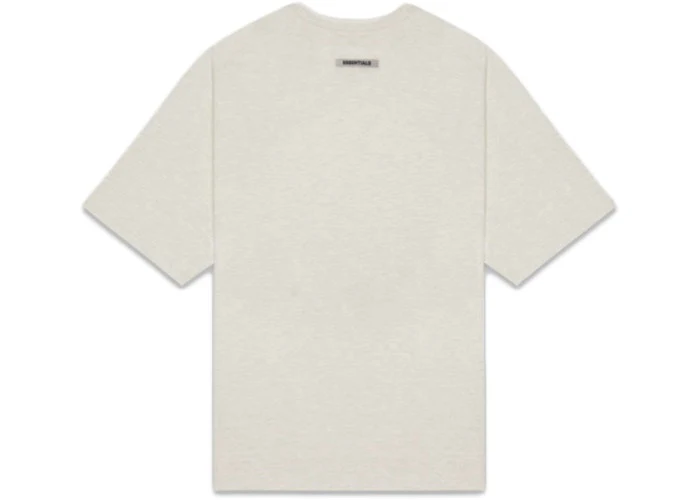 FEAR OF GOD ESSENTIALS 3D Silicon Applique Boxy T-Shirt - Oatmeal - Image 2