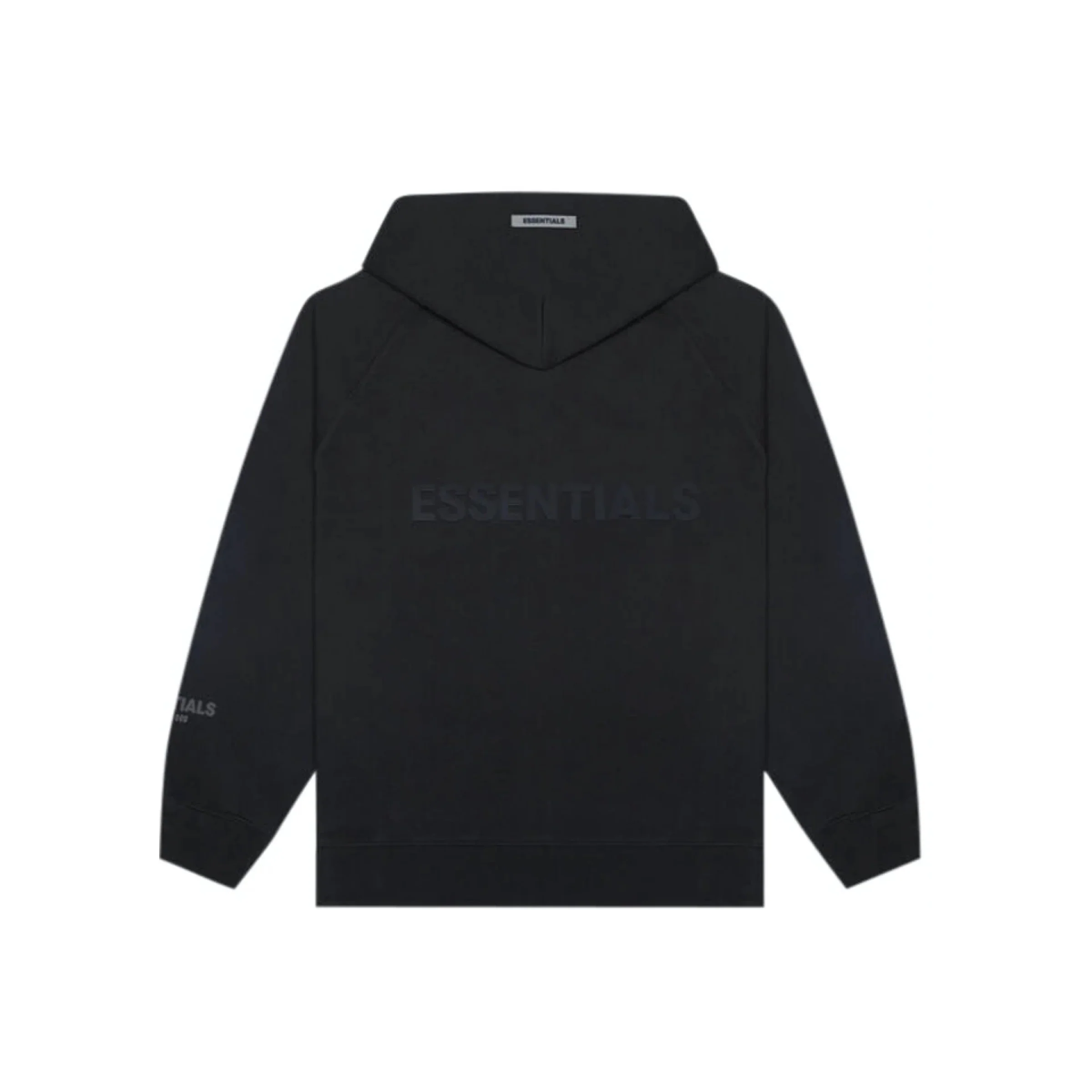 FEAR OF GOD ESSENTIALS 3D Silicon Applique Full Zip Up Hoodie - Black - Image 2