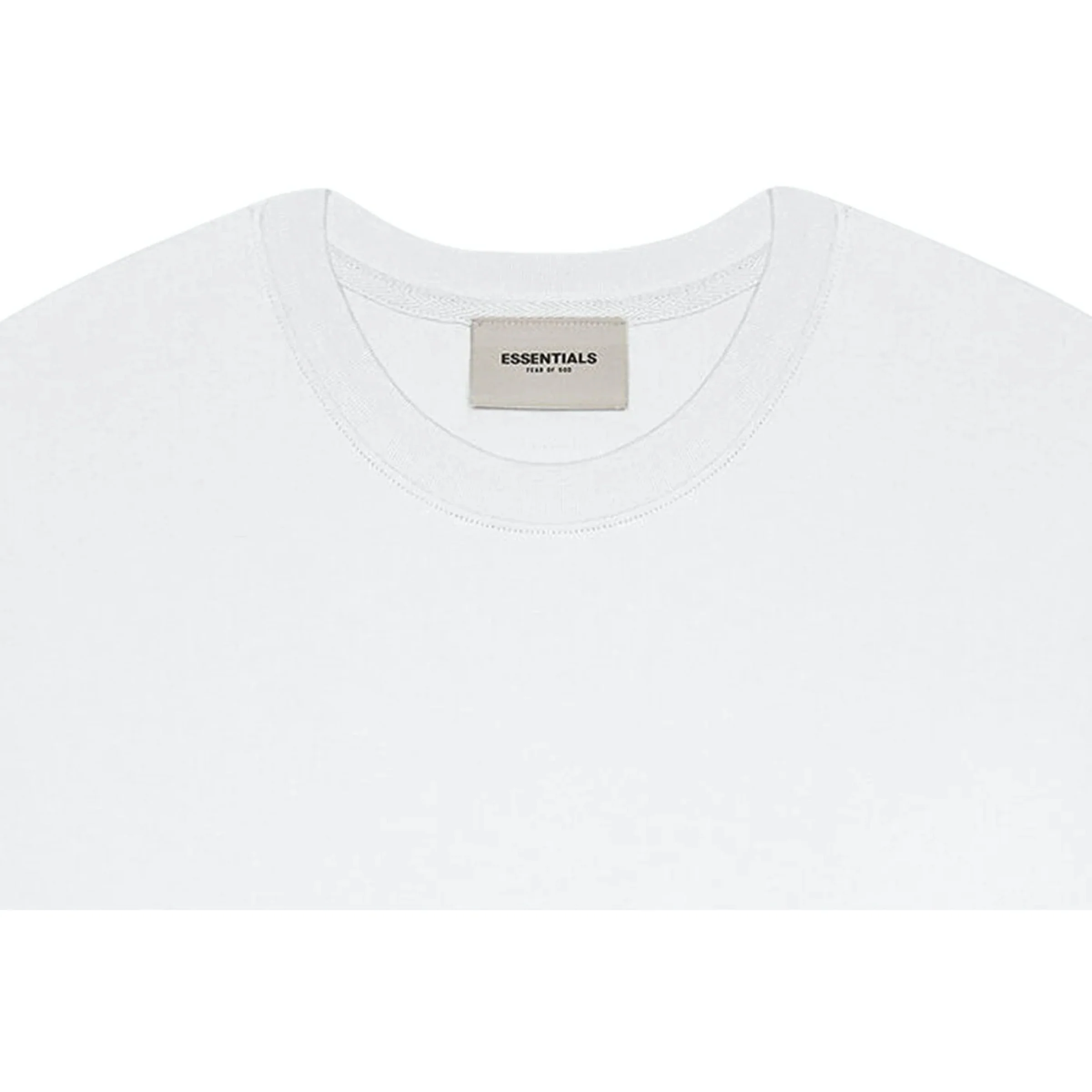 FEAR OF GOD ESSENTIALS 3D Silicon Applique T-Shirt - White - Image 3