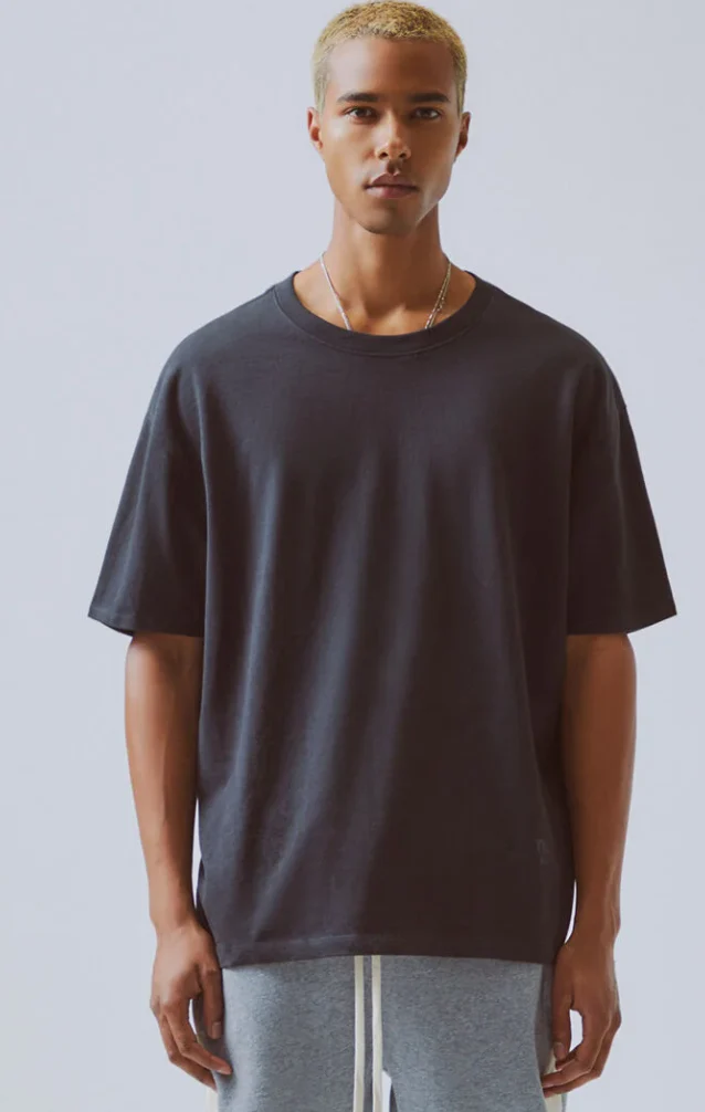 FEAR OF GOD ESSENTIALS 3M Logo Boxy T-Shirt - Black/White - Image 4