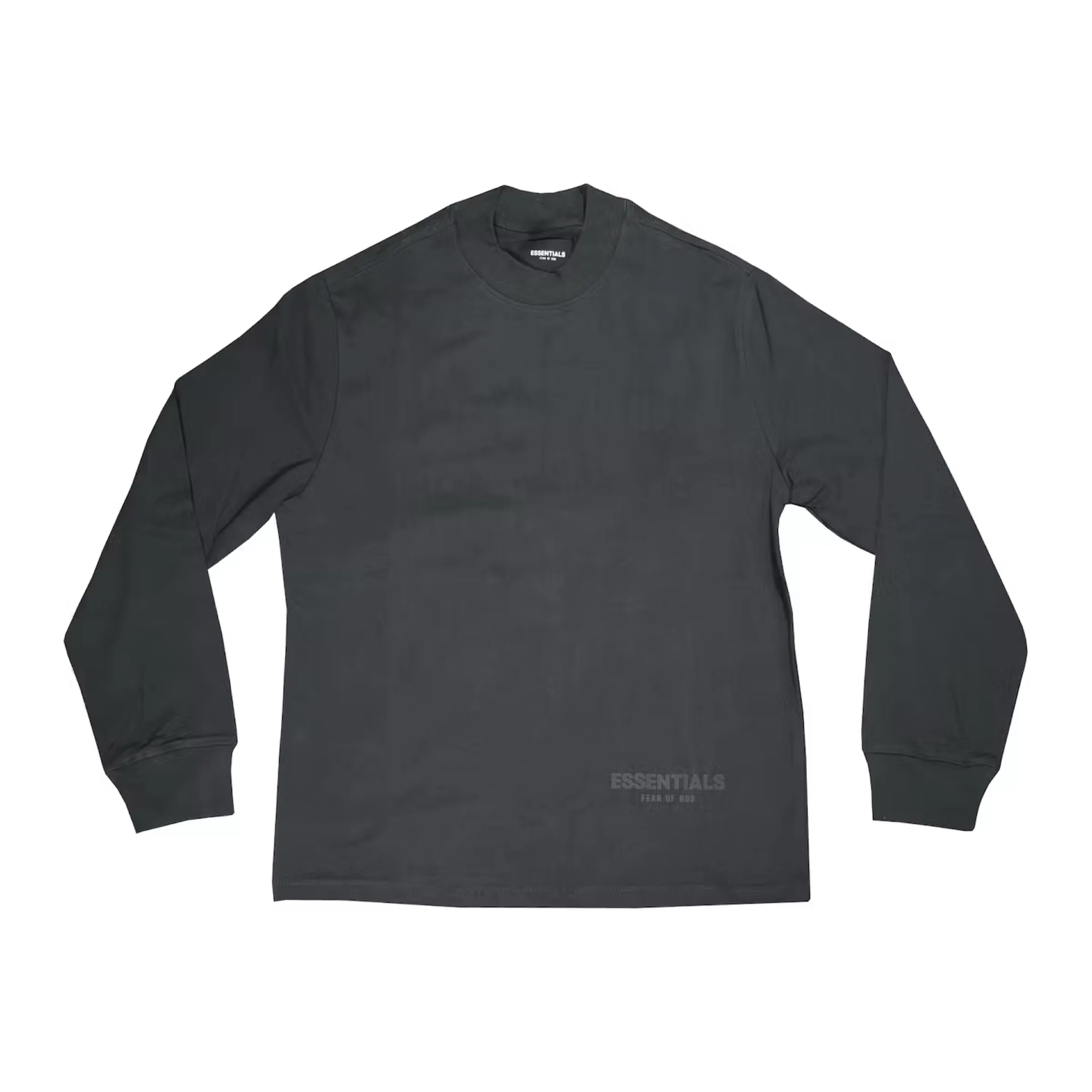 FEAR OF GOD ESSENTIALS 3M Logo L/S T-Shirt - Black/White (FW19) - Image 2