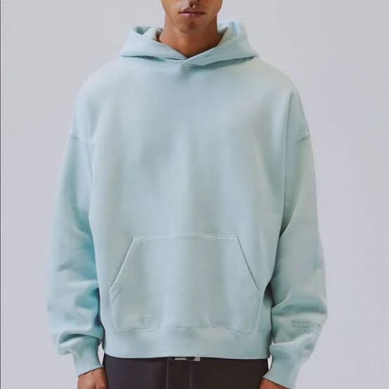 FEAR OF GOD ESSENTIALS 3M Logo Pullover Hoodie - Blue (FW19) - Image 3