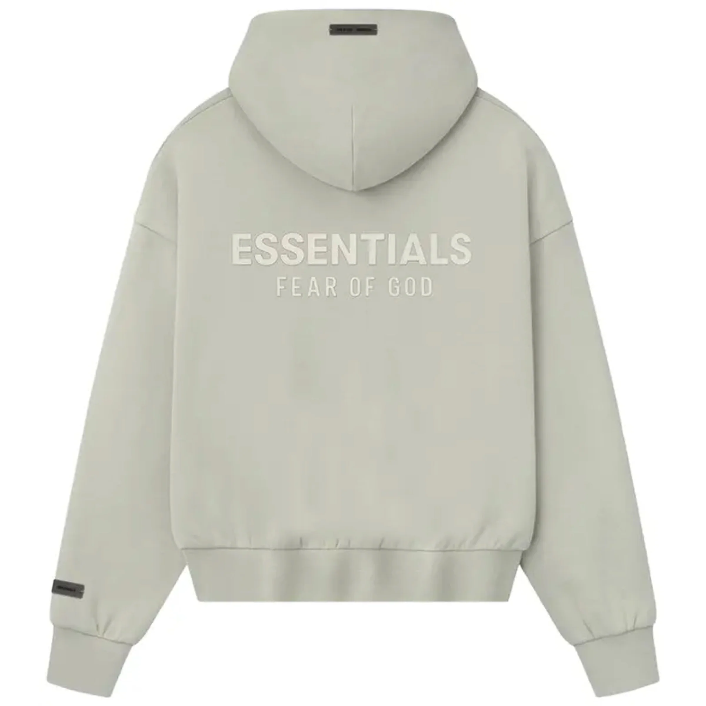 FEAR OF GOD ESSENTIALS Classic Fleece Zip-Up Hoodie - Abbey Stone (SS25) - Image 2