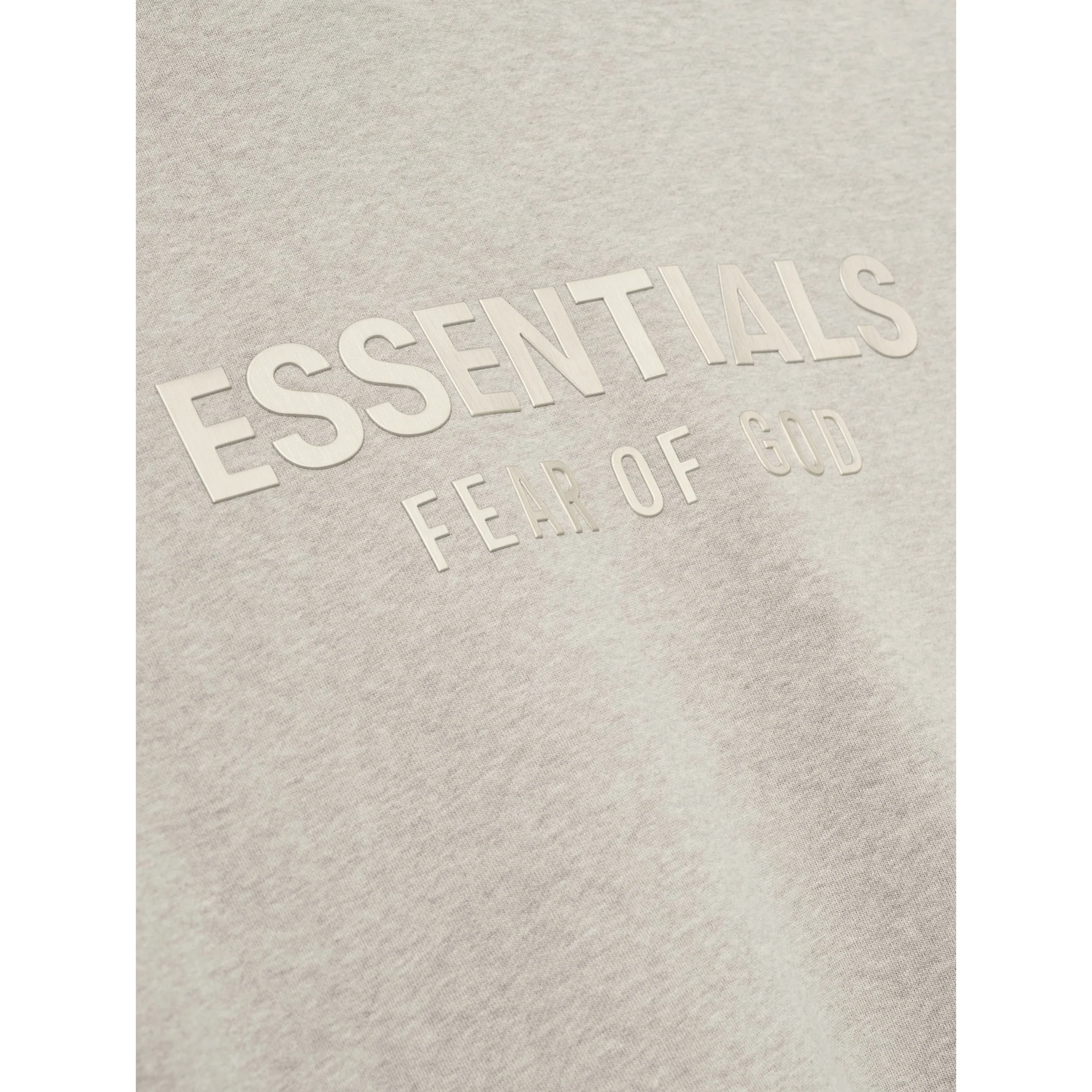 FEAR OF GOD ESSENTIALS Classic Fleece Zip-Up Hoodie - Heather Stone (SS25) - Image 3