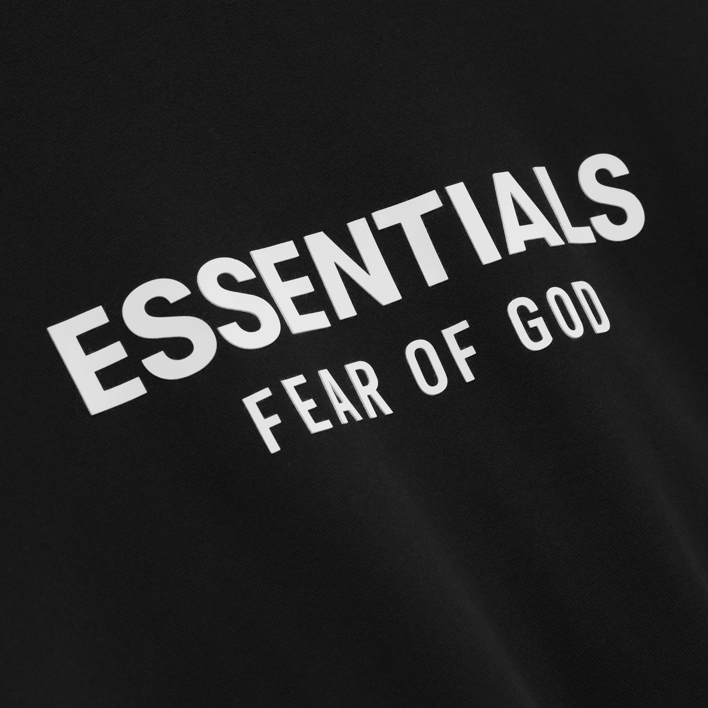 FEAR OF GOD ESSENTIALS Classic Full Zip-Up Hoodie - Jet Black - Image 3
