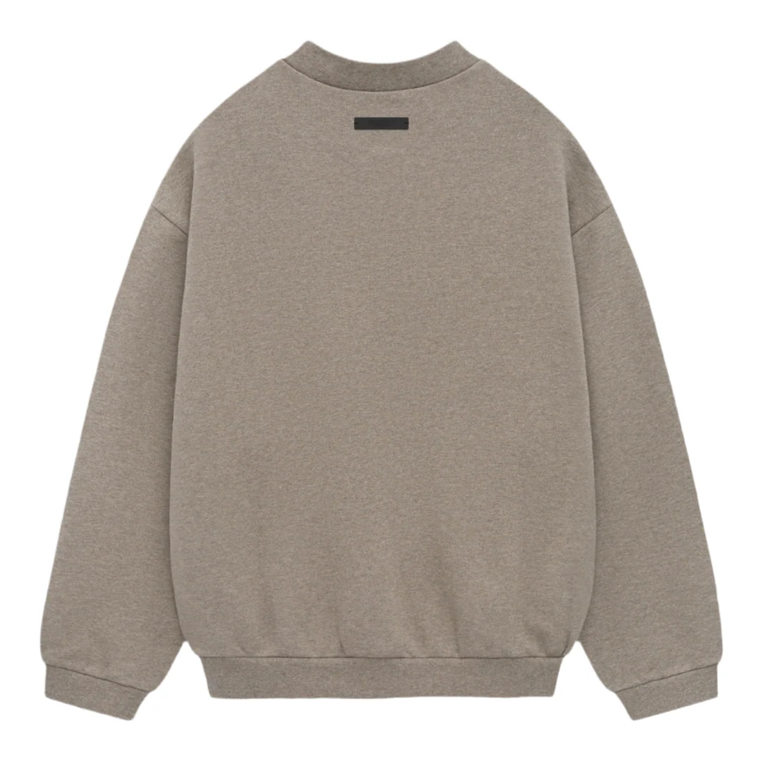 FEAR OF GOD ESSENTIALS Crest Crewneck - Dark Heather Grey (Holiday 2024) - Image 2