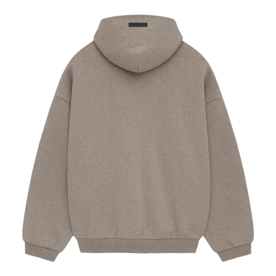 FEAR OF GOD ESSENTIALS Fleece Hoodie - Dark Heather Grey (FW24) - Image 2