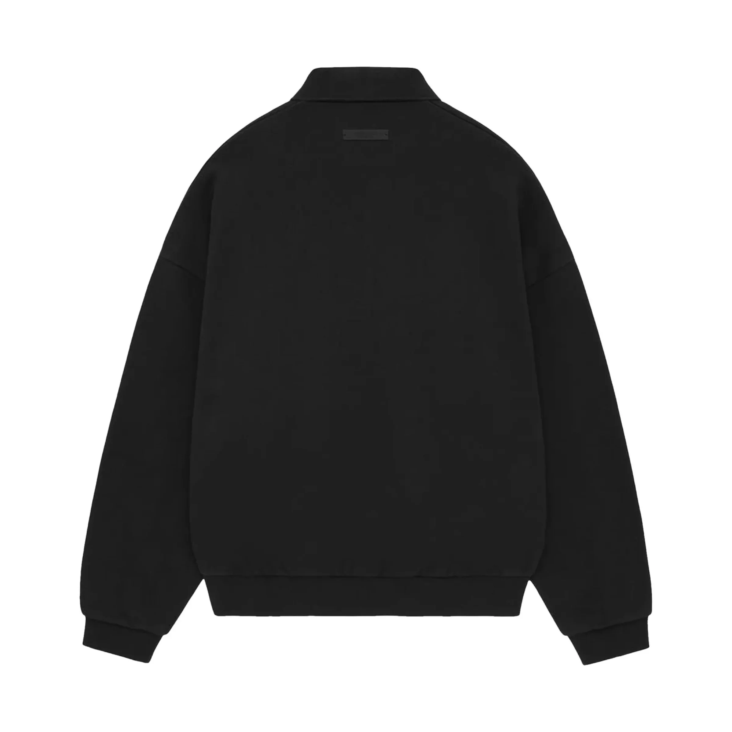 FEAR OF GOD ESSENTIALS Fleece Polo - Black (F24) - Image 2