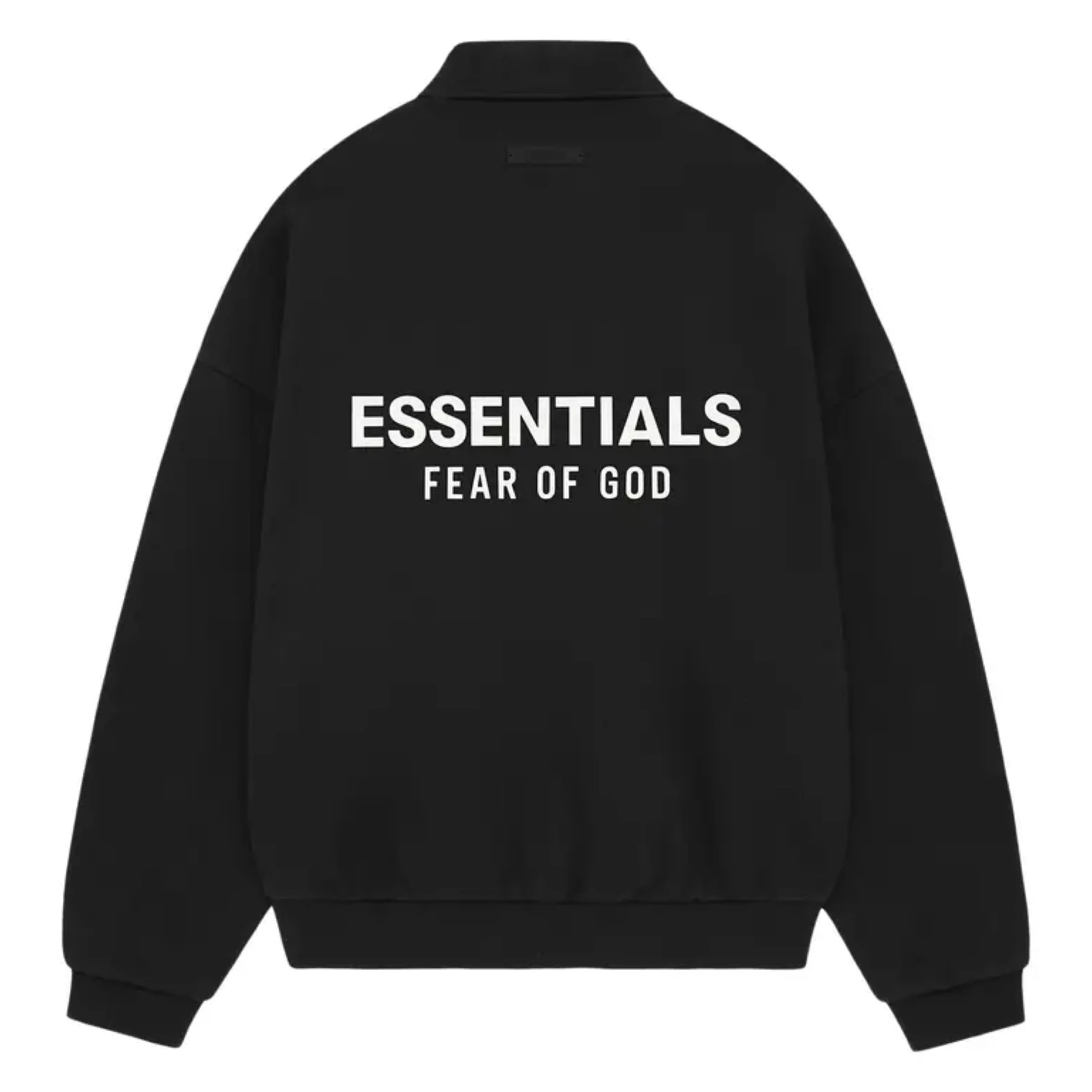 FEAR OF GOD ESSENTIALS Fleece Polo - Black (Holiday 2024) - Image 2
