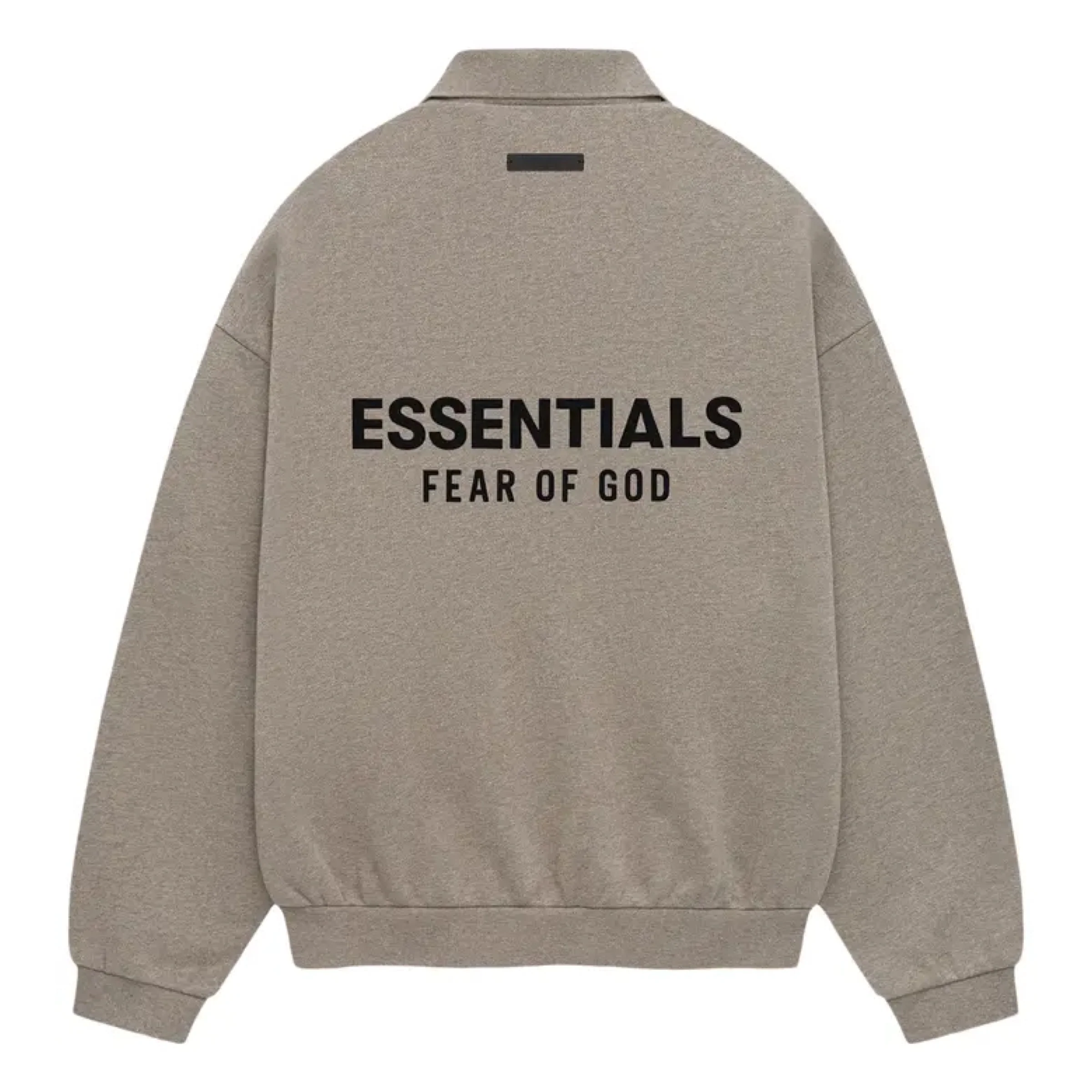 FEAR OF GOD ESSENTIALS Fleece Polo - Dark Heather Grey (Holiday 2024) - Image 2