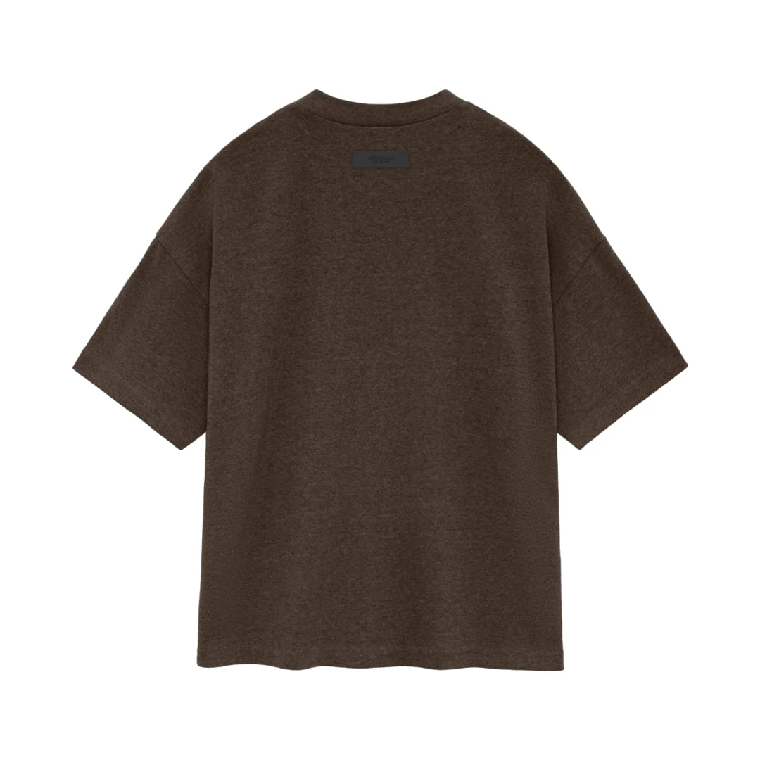 FEAR OF GOD ESSENTIALS Heavy Jersey Crewneck T-Shirt - Heather Wood (SS24) - Image 2