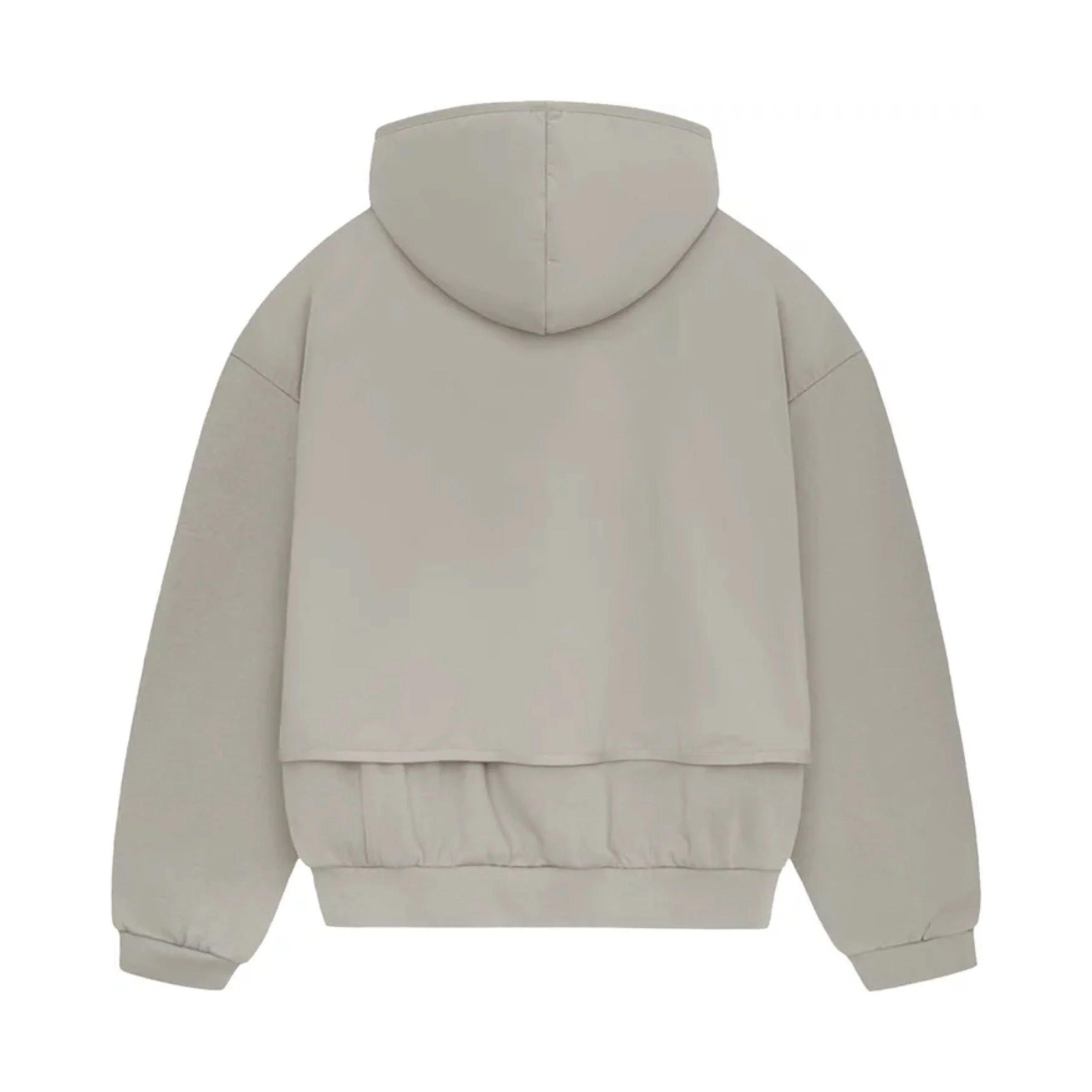 FEAR OF GOD ESSENTIALS Layered Nylon Fleece Hoodie - Seal - Image 2