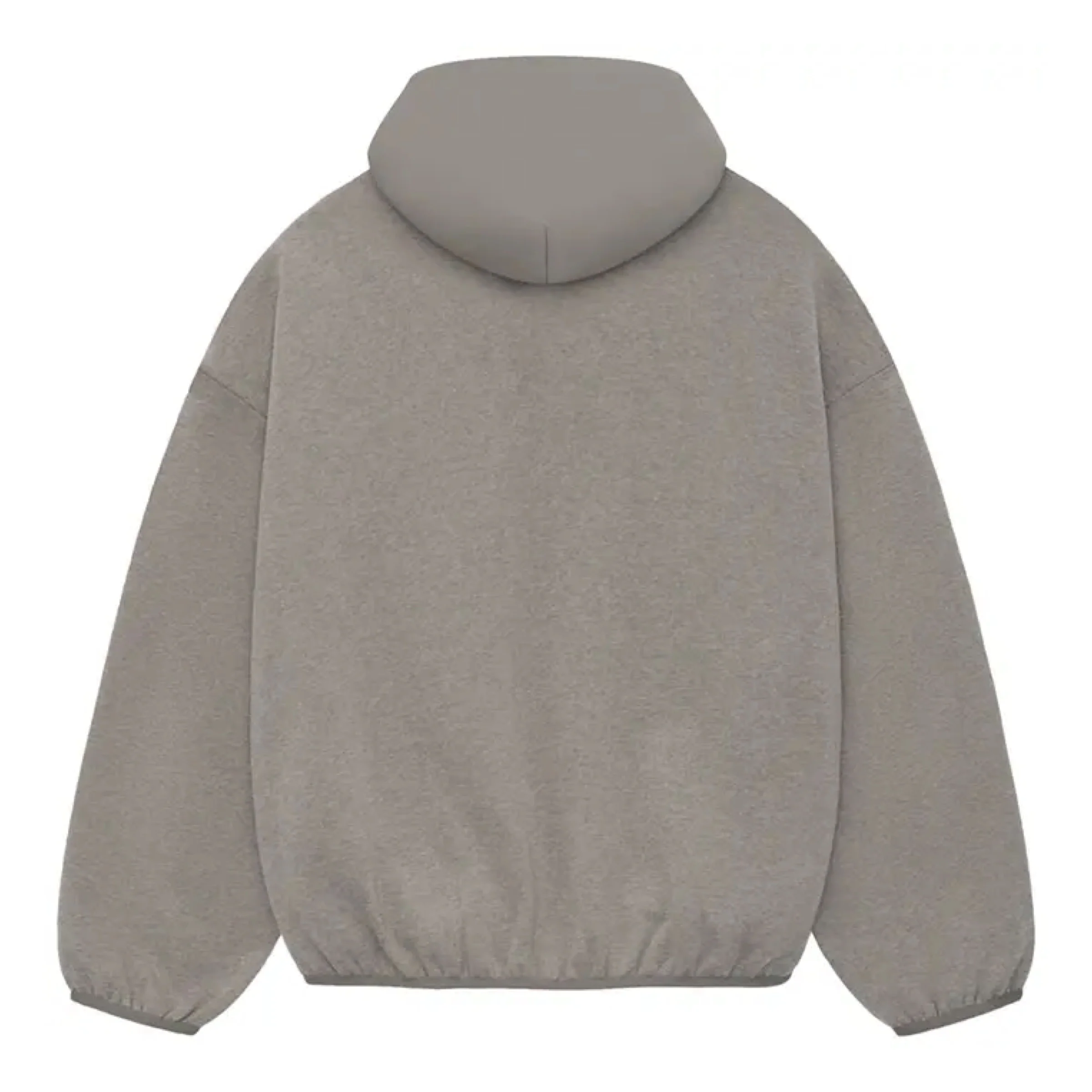 FEAR OF GOD ESSENTIALS Nylon Fleece Hoodie - Heather Grey/Dust (SS24) - Image 2