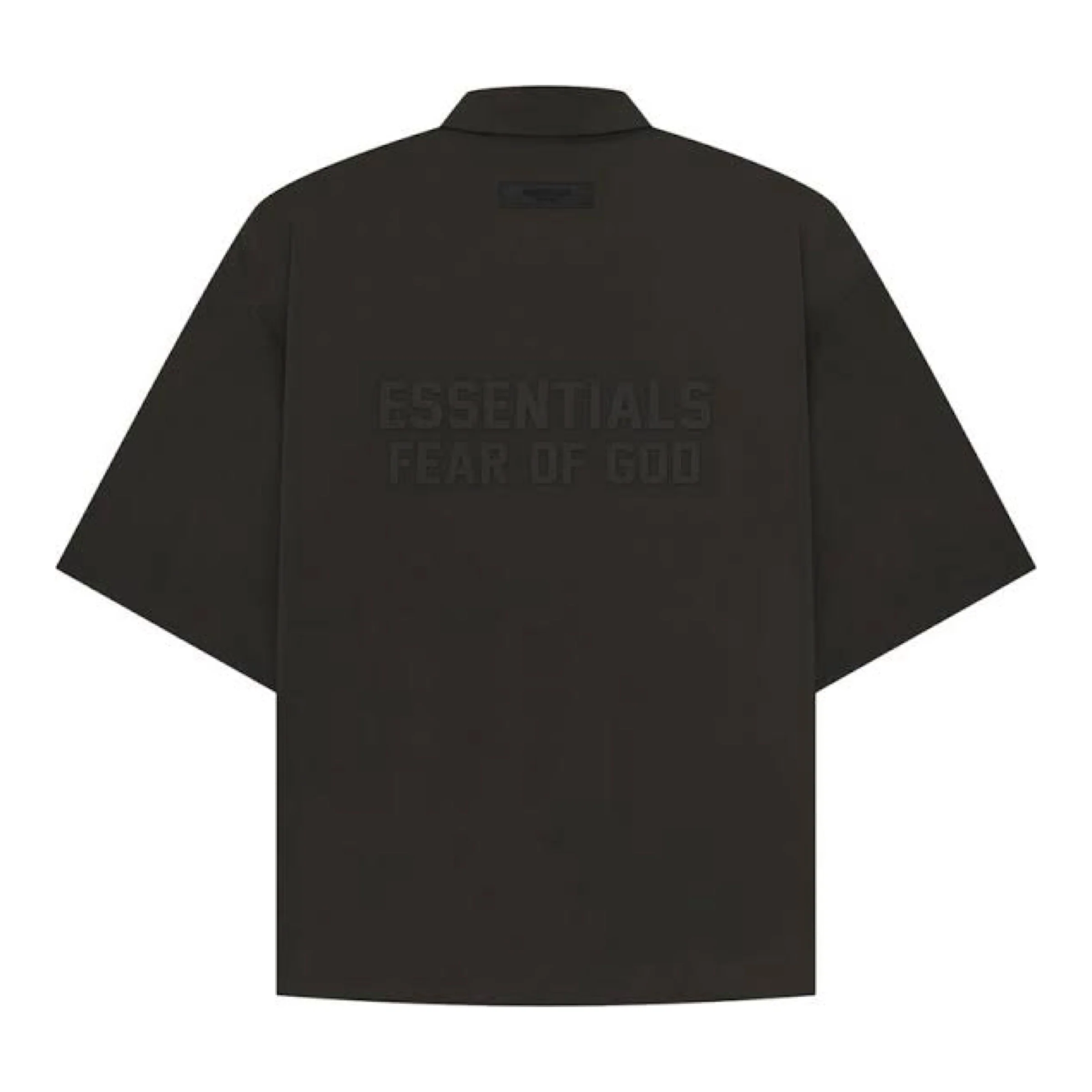 FEAR OF GOD ESSENTIALS Nylon Shirt - Off Black (Fall 22) - Image 2