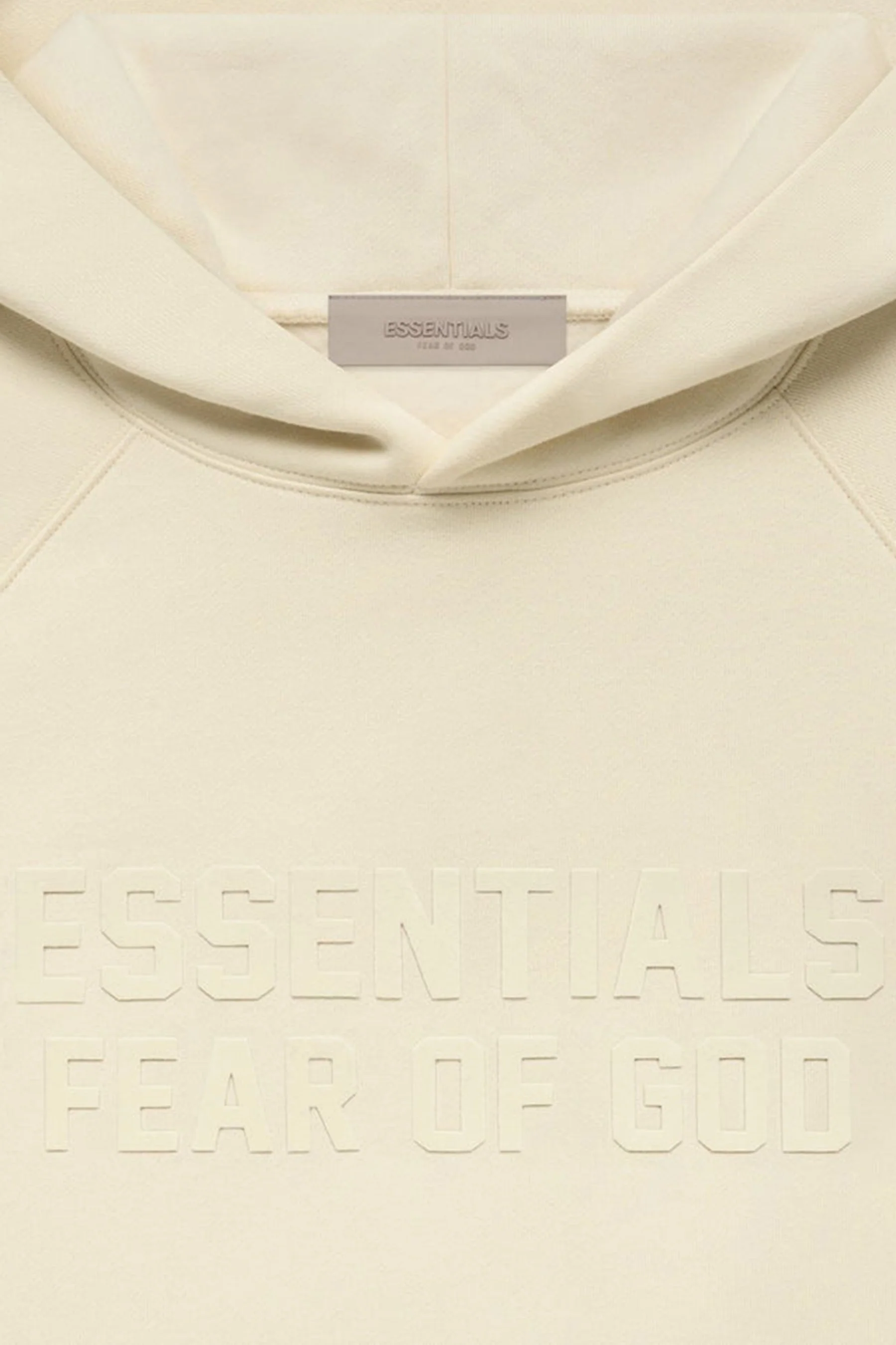 FEAR OF GOD ESSENTIALS Pull-Over Hoodie - Egg Shell (Fall 22) - Image 2