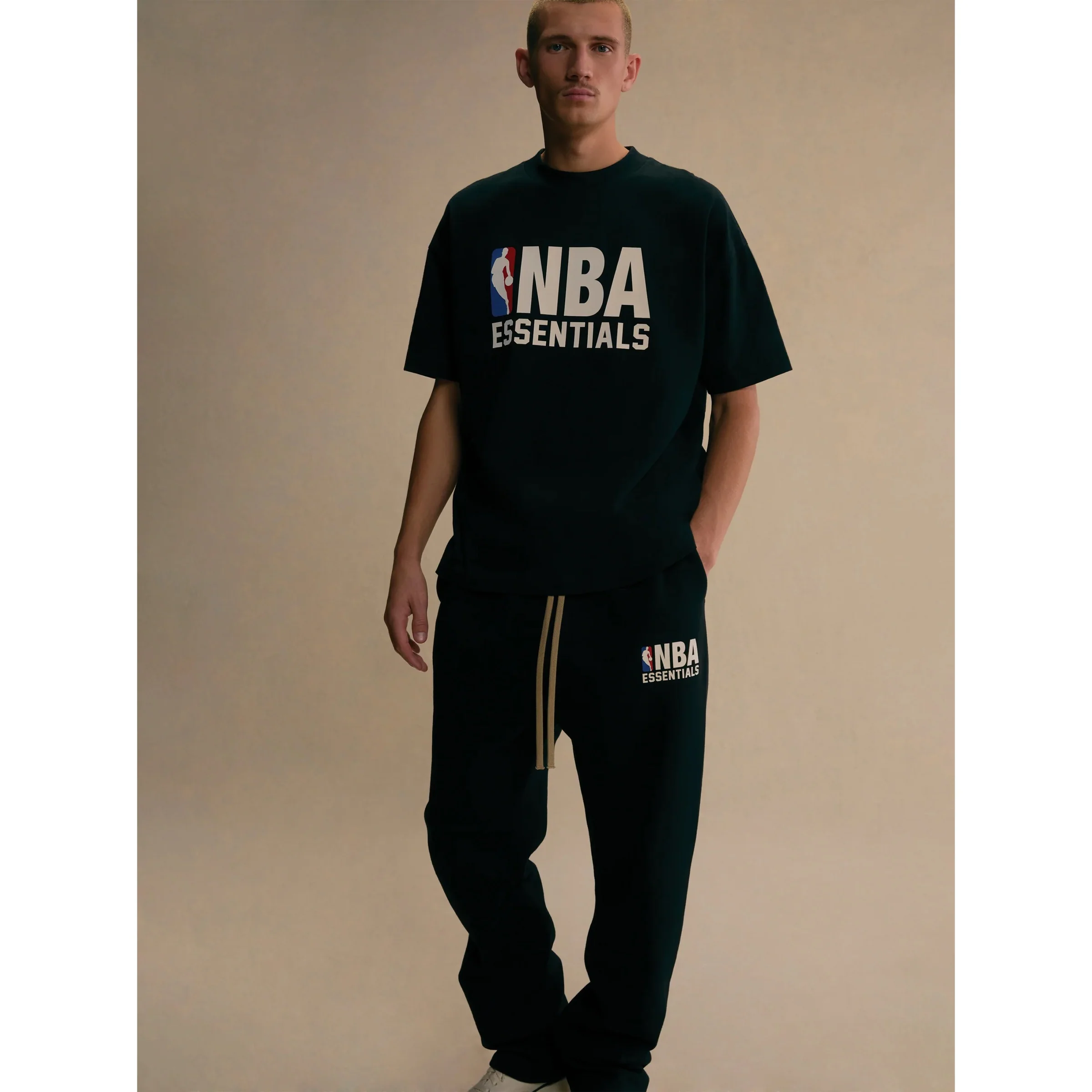 FEAR OF GOD ESSENTIALS T-Shirt - Black (NBA Collection) - Image 3