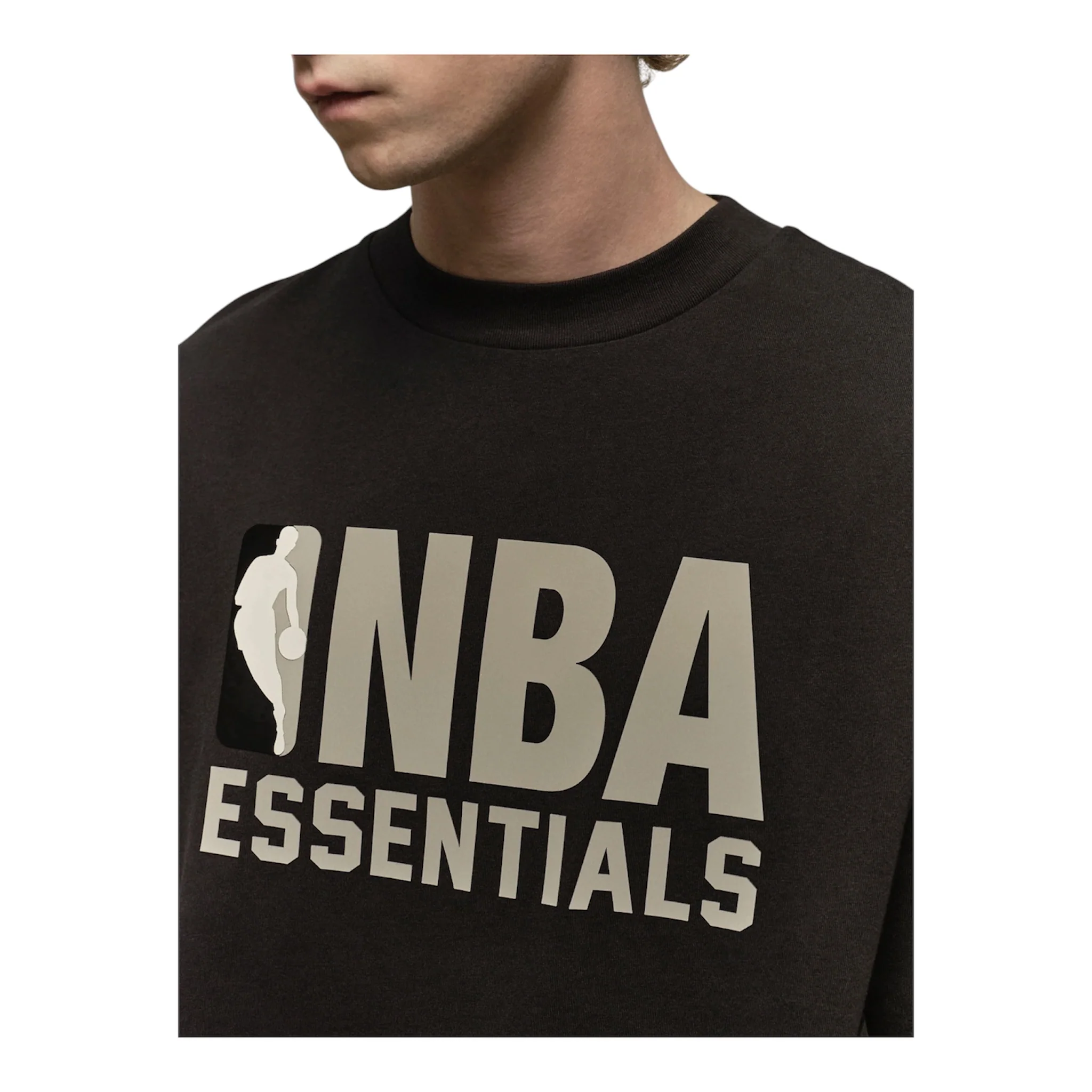 FEAR OF GOD ESSENTIALS T-Shirt - Black (NBA Collection) (SS25) - Image 3