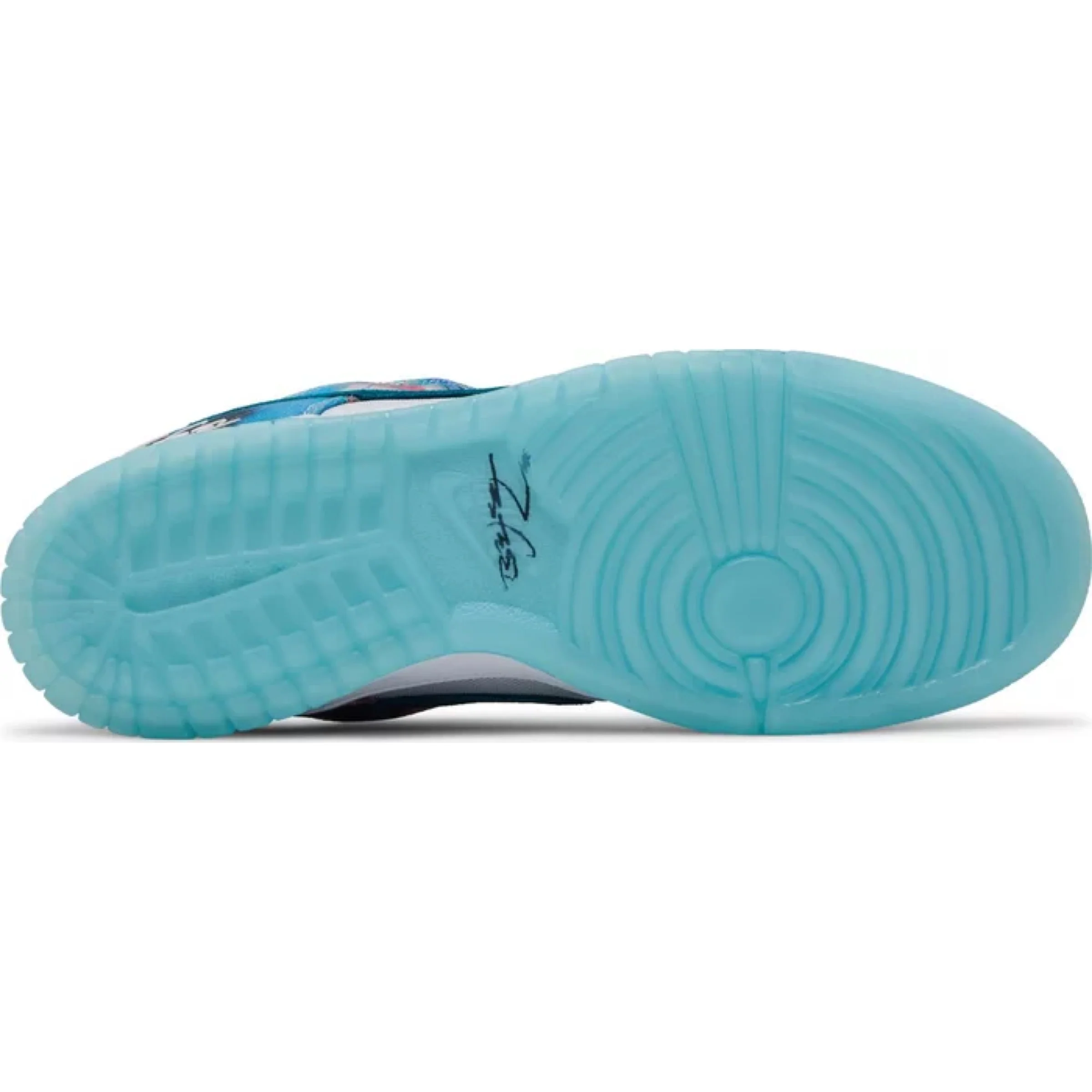 Futura Laboratories x Nike SB Dunk Low 'Bleached Aqua' - Image 3