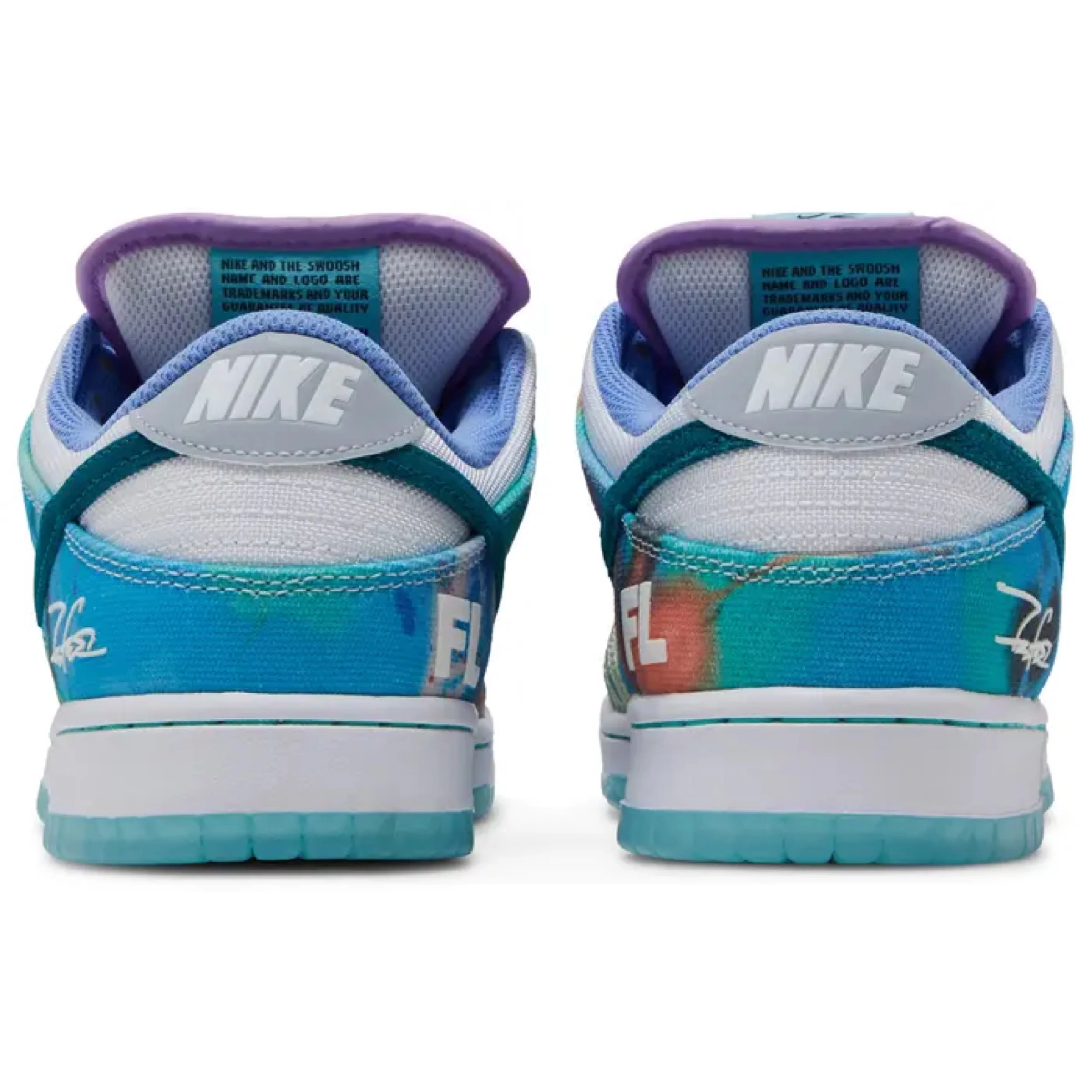 Futura Laboratories x Nike SB Dunk Low 'Bleached Aqua' - Image 4