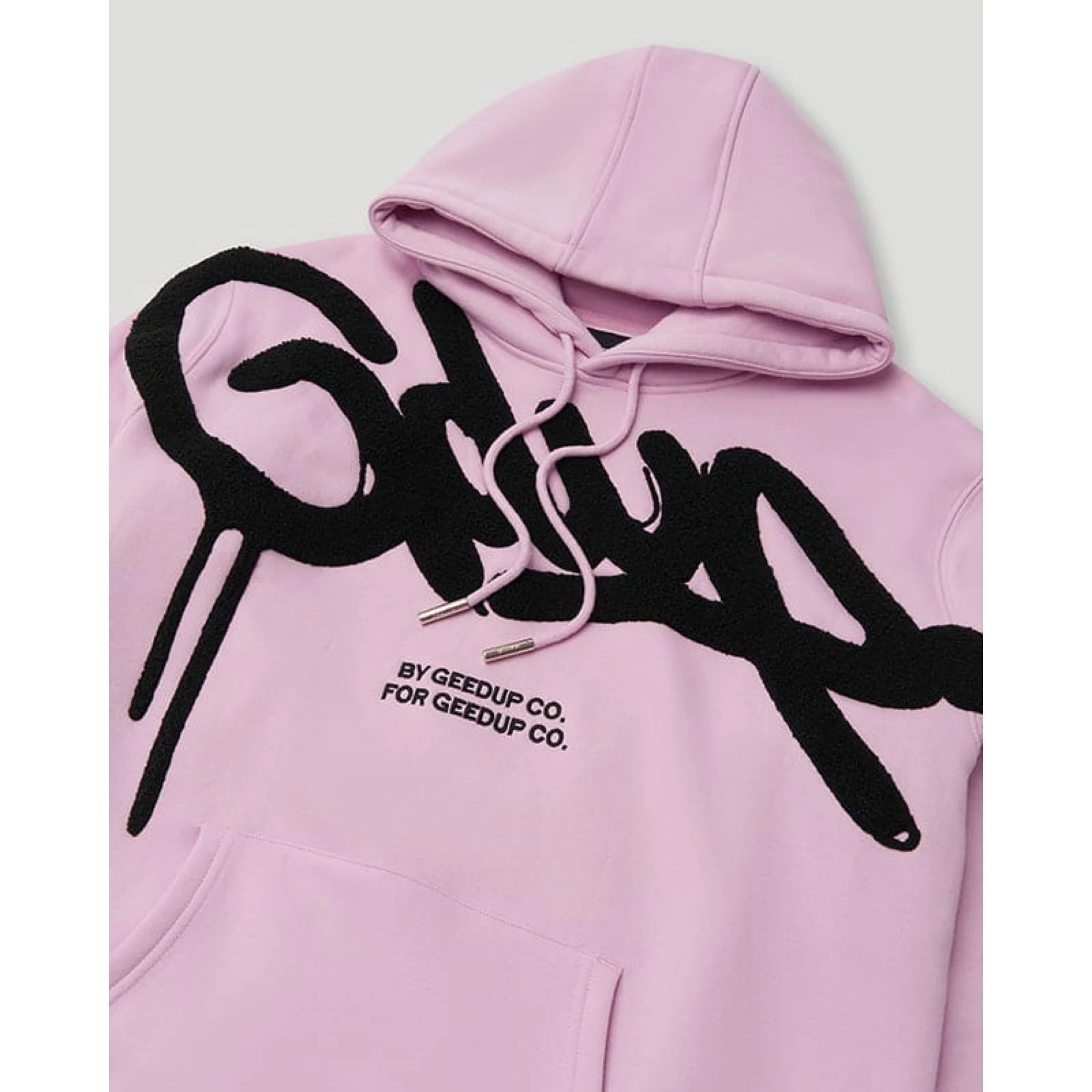 GEEDUP Handstyle Hoodie - Lavender/Black - Image 2