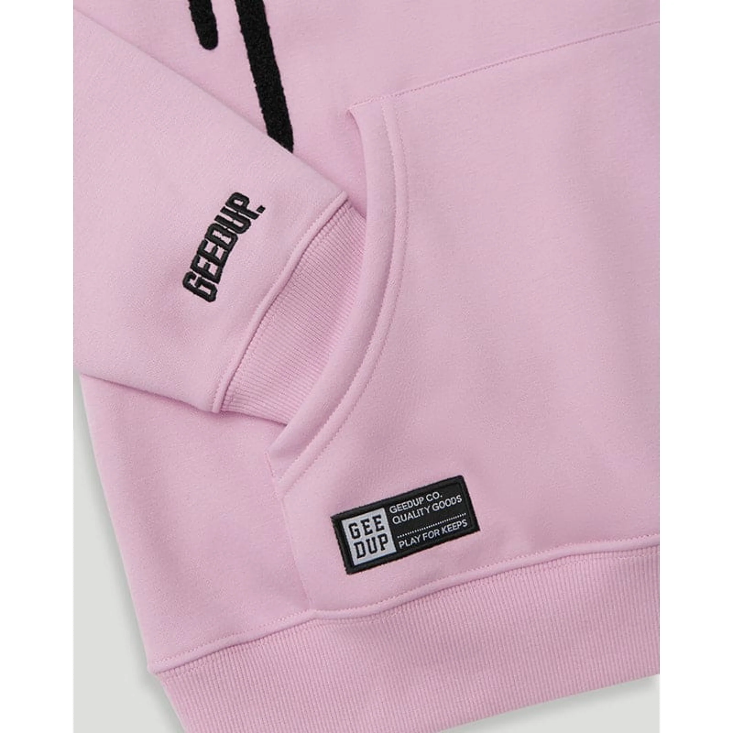 GEEDUP Handstyle Hoodie - Lavender/Black - Image 3