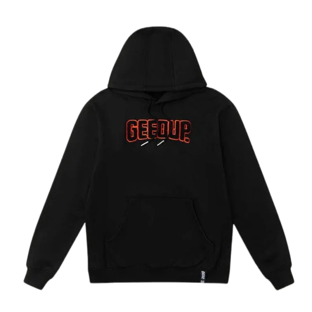 GEEDUP PFK Hoodie - Black/Black Orange - Image 2