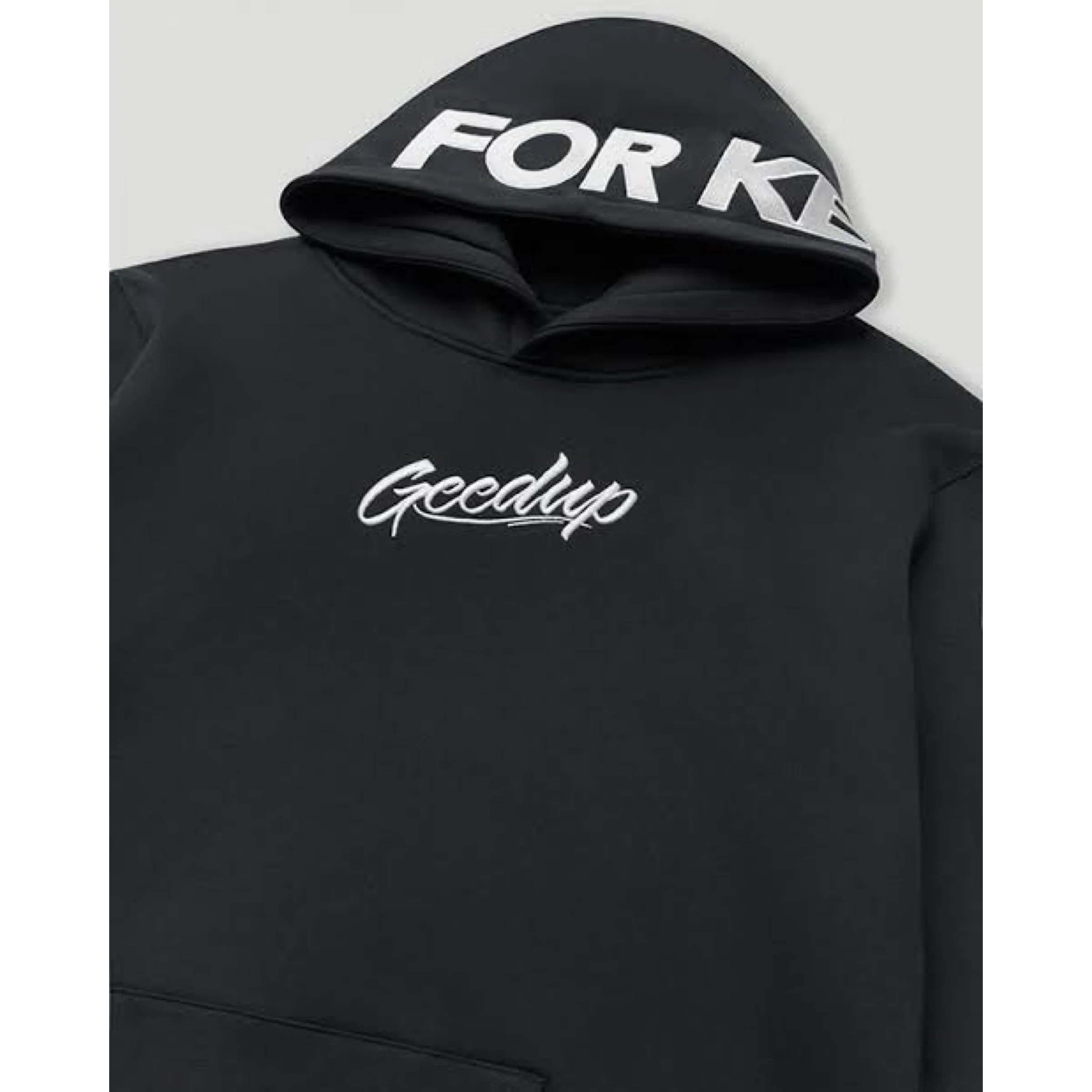 GEEDUP PFK/Script Hoodie - Charcoal - Image 2