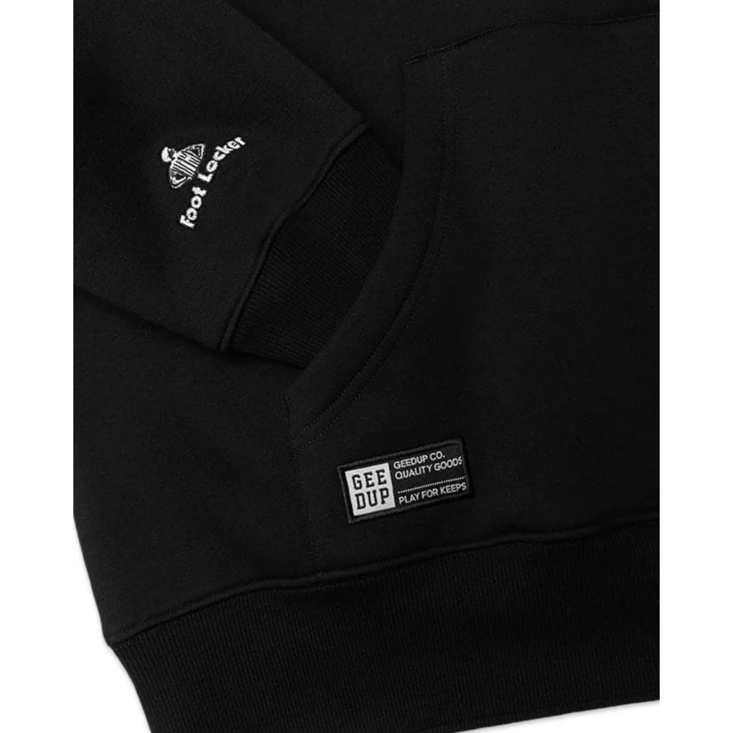 GEEDUP PFK x Footlocker Hoodie - Black/Turbo Green/White - Image 4