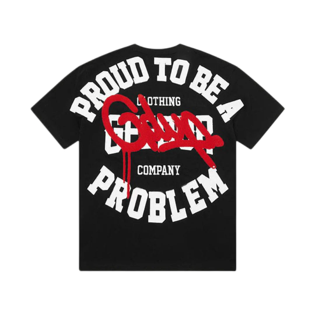 GEEDUP Proud To Be A Problem T-Shirt - Black/Red