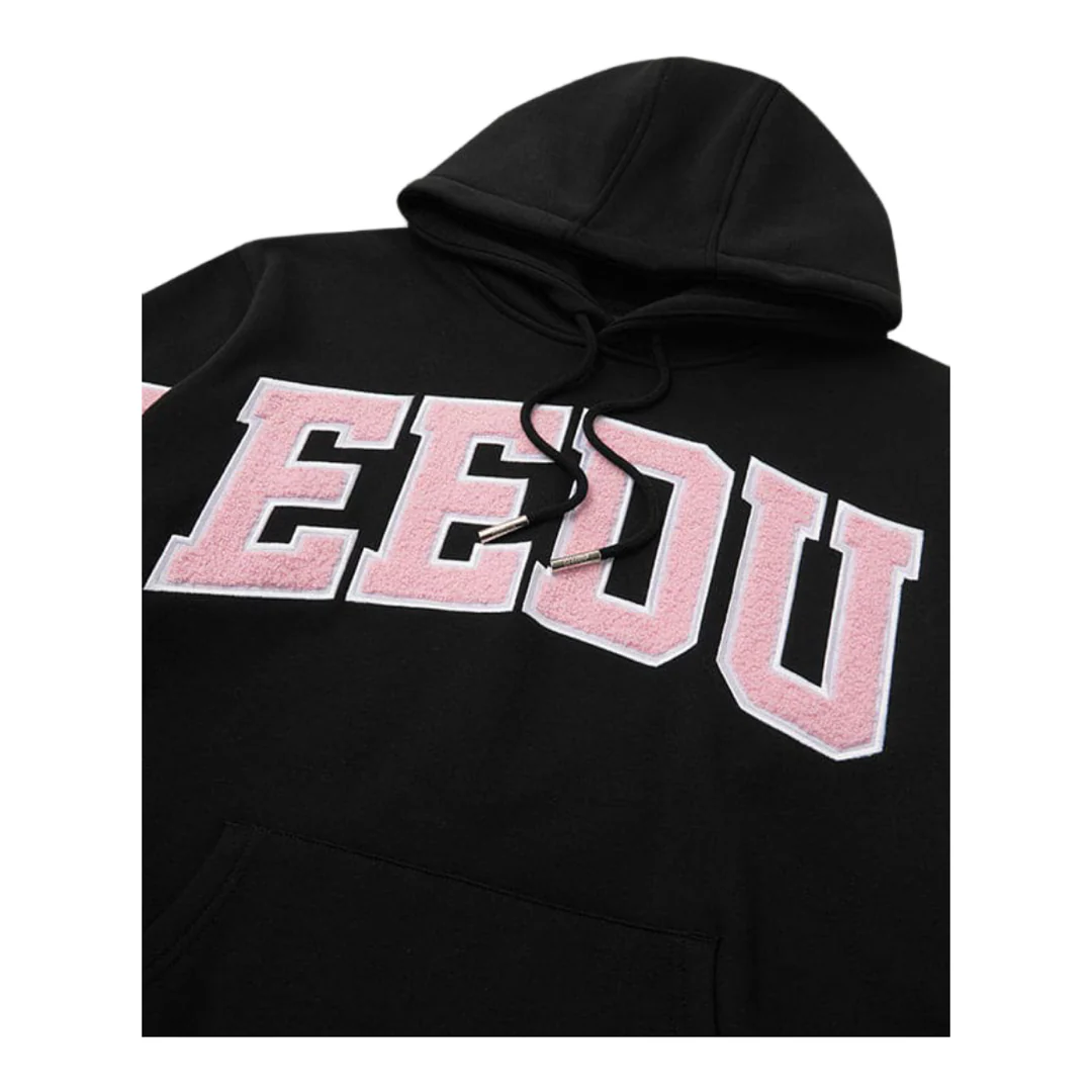 GEEDUP Team Logo Hoodie - Black/Dusty Pink - Image 2