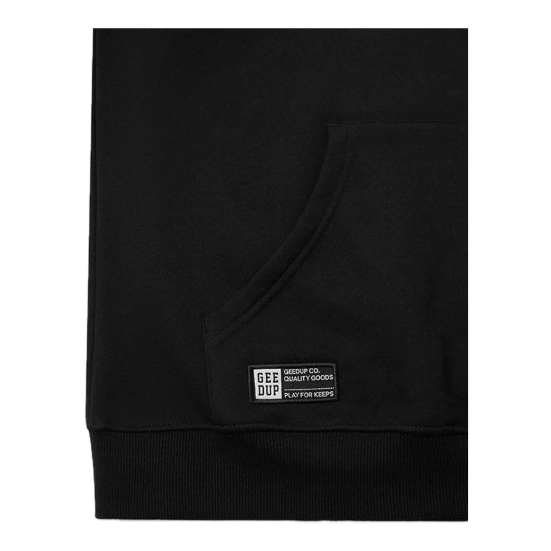 GEEDUP Team Logo Hoodie - Black/Dusty Pink - Image 3