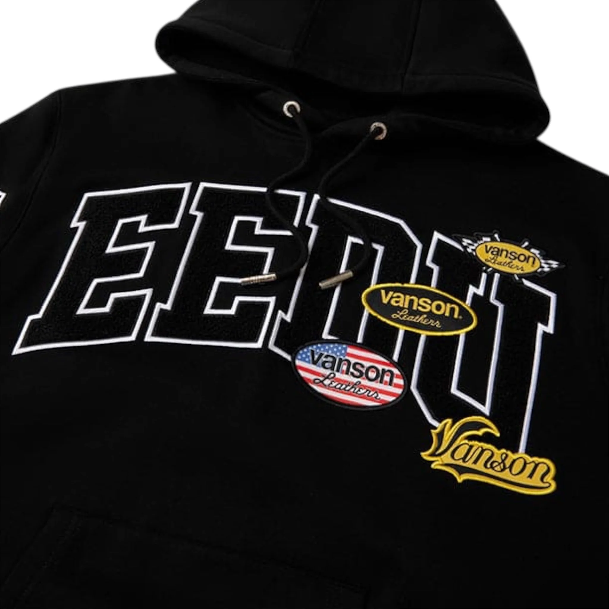 GEEDUP Team Logo x Vanson Hoodie - Black - Image 3
