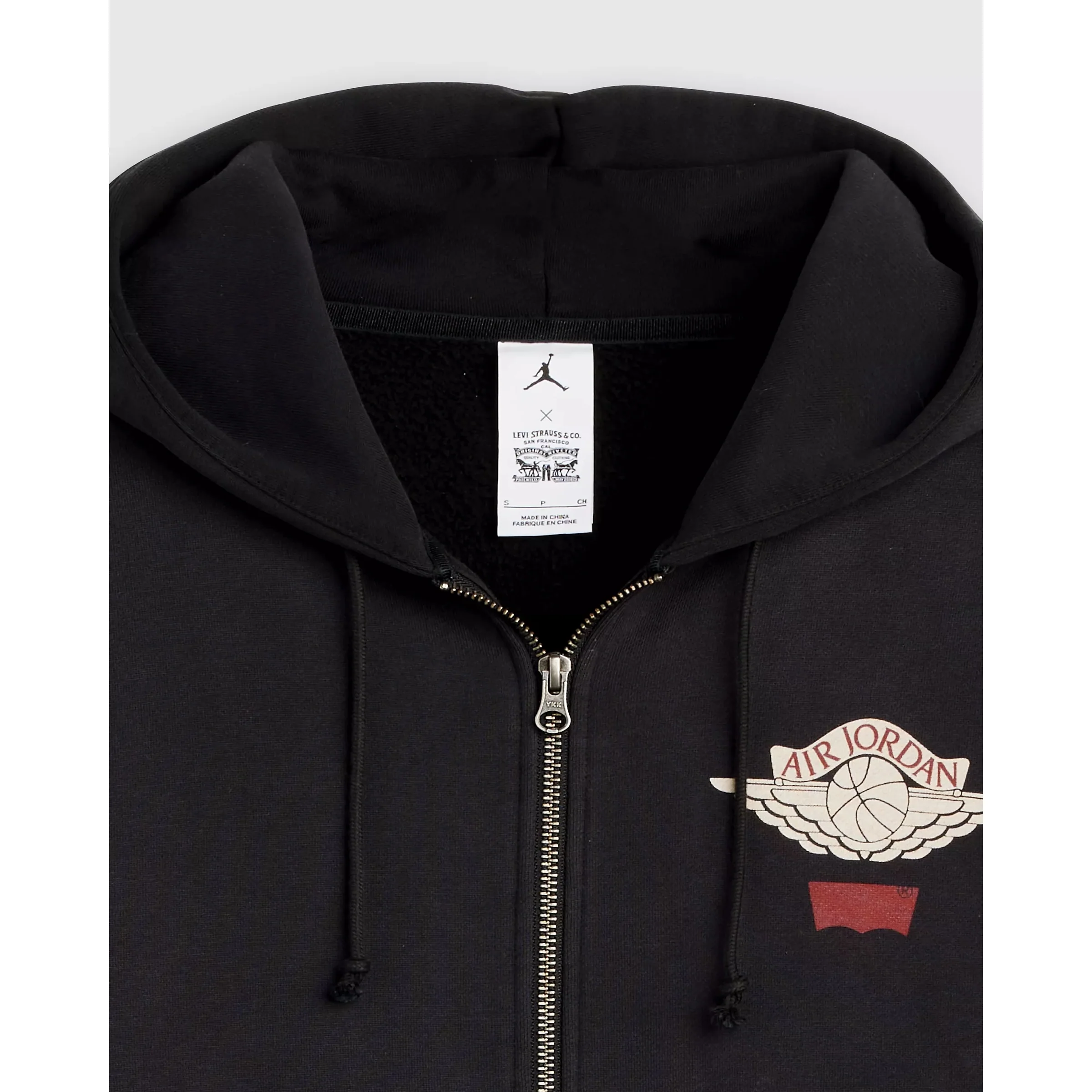 Jordan x Levi's Full Zip Hoodie - Black - Image 3