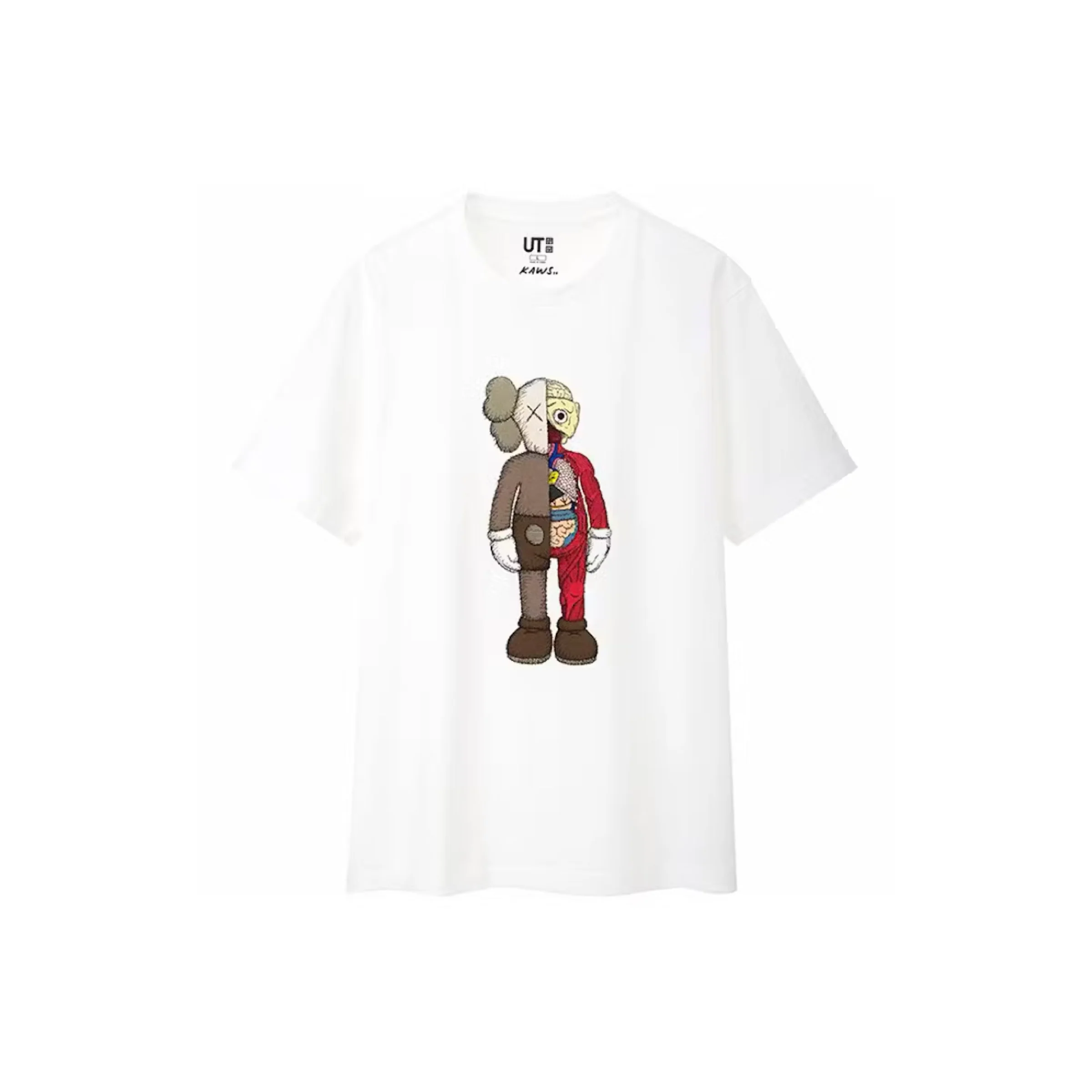 KAWS x Uniqlo Flayed Tee - White