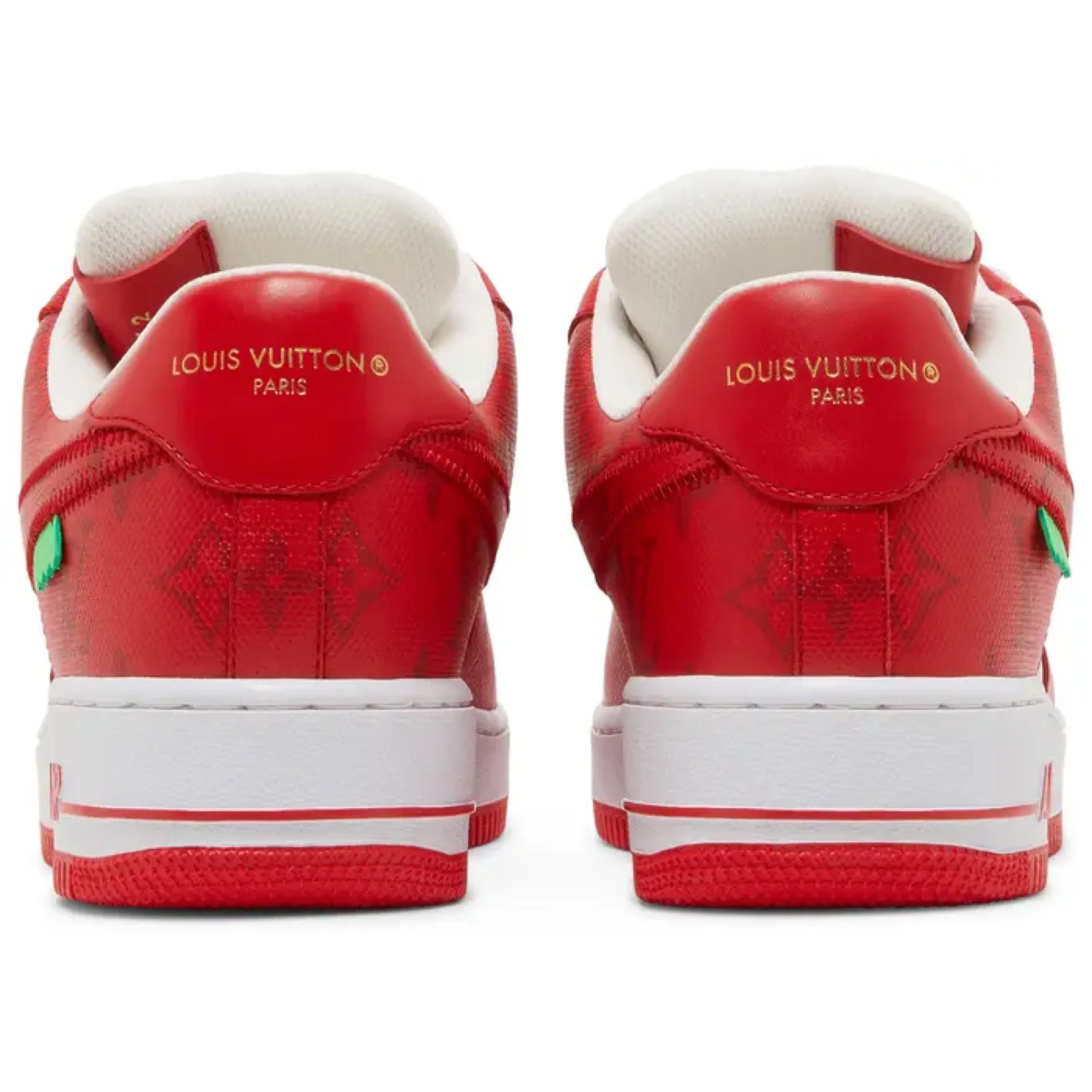 Louis Vuitton x Nike Air Force 1 Low By Virgil Abloh 'White Red' - Image 4