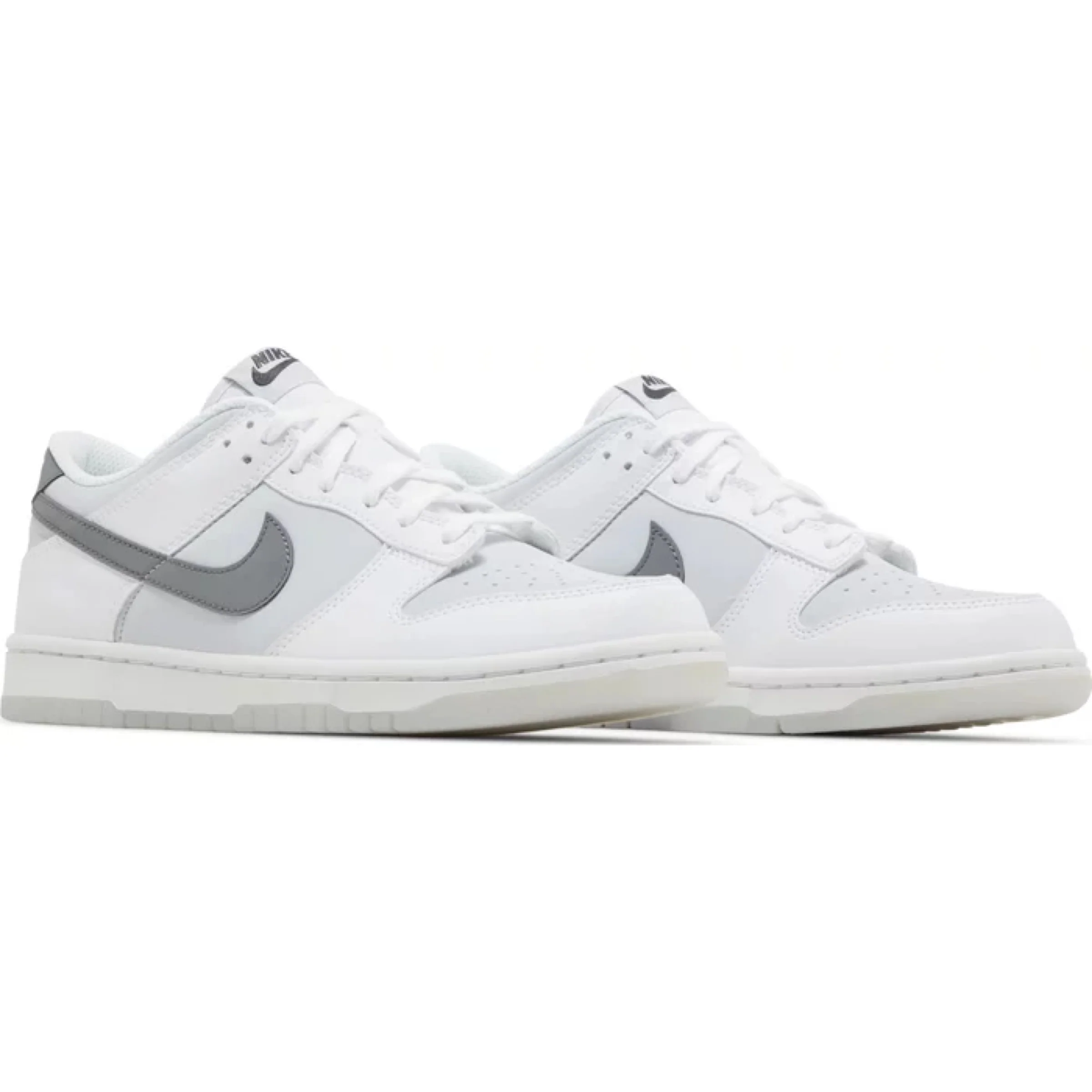 Nike Dunk Low 'Reflective Swoosh White' (GS) - Image 5