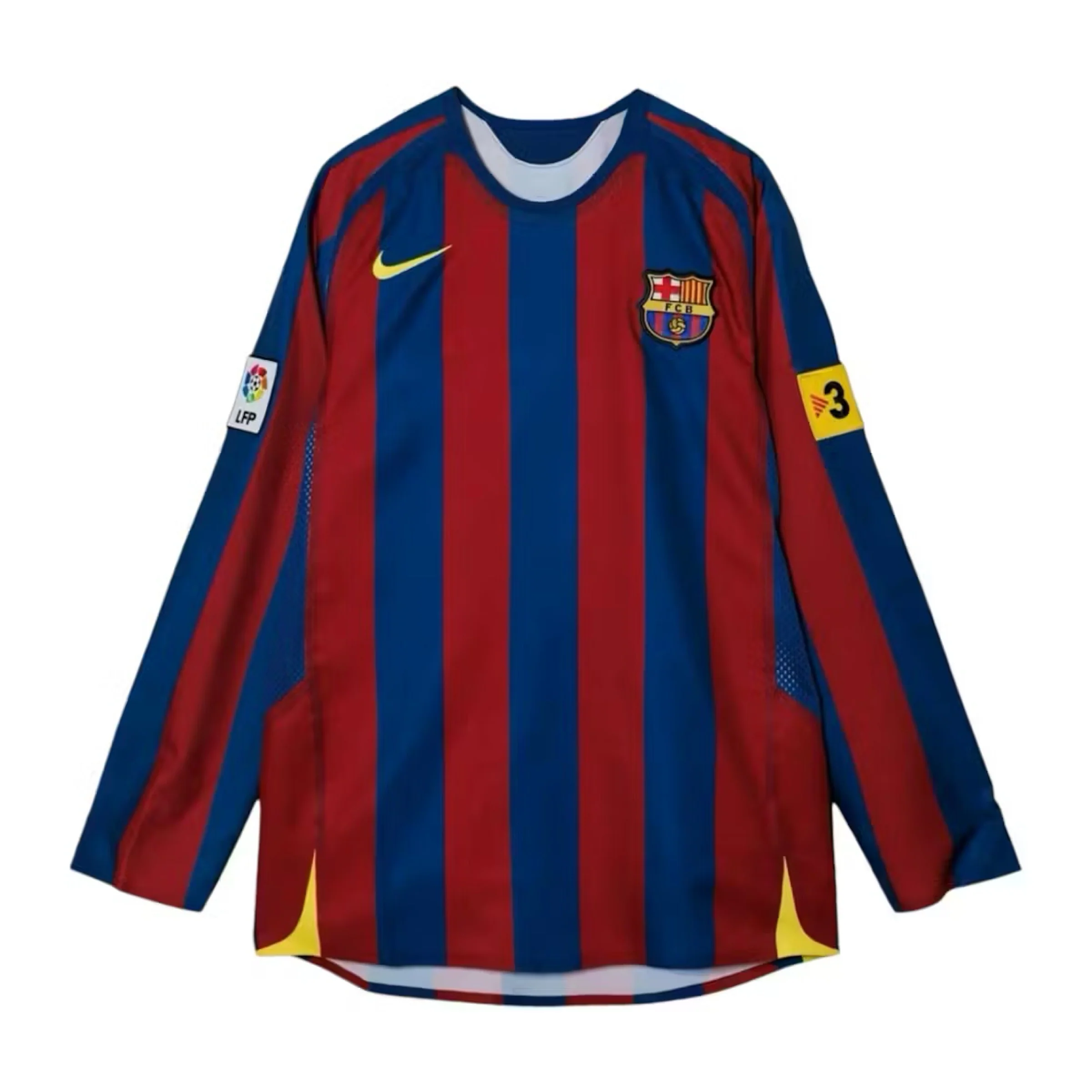 Nike FC Barcelona Re-Issue 2005/06 Ronaldinho #10 Home Jersey - Image 2